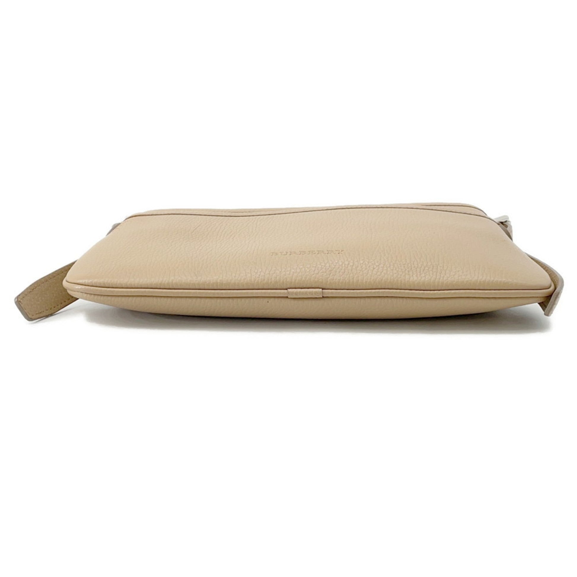 Burberry Shoulder Bag Leather Beige Shoulder Bag 5