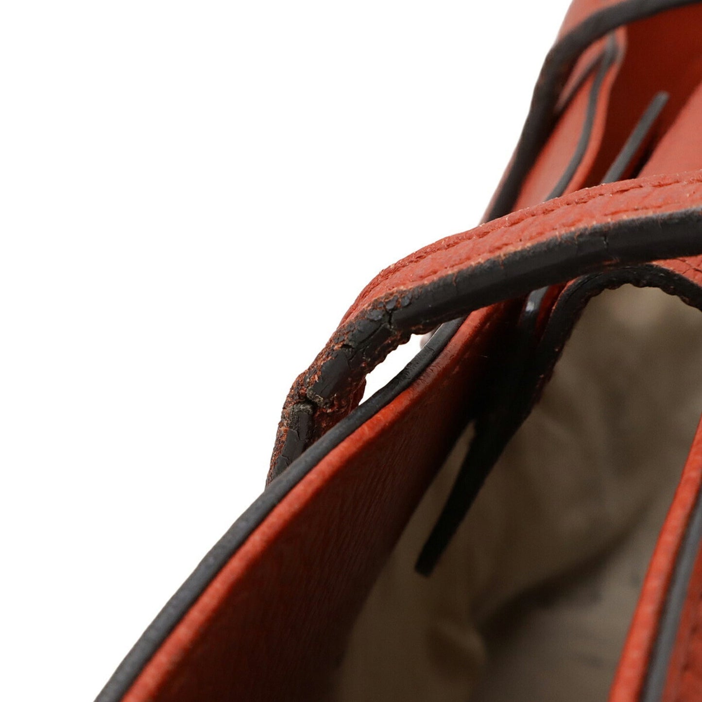 Gucci Red Color Leather Shoulder Bag Tote Bag