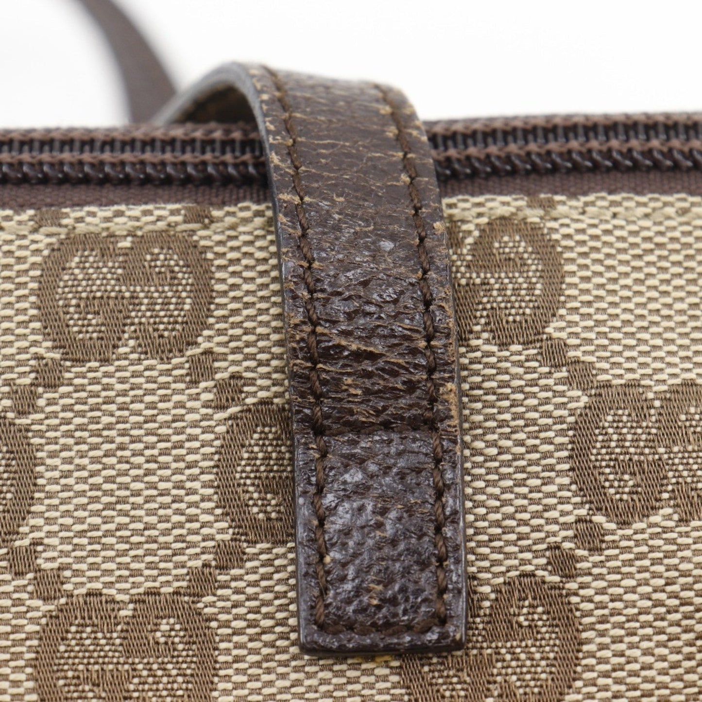 Gucci Beige Gg Canvas Handbag
