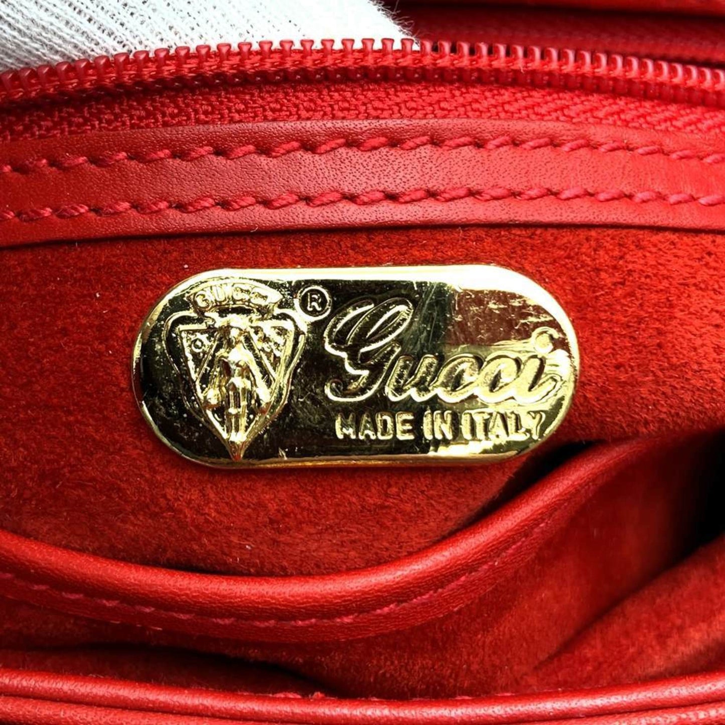 Gucci Red Color Leather Handbag