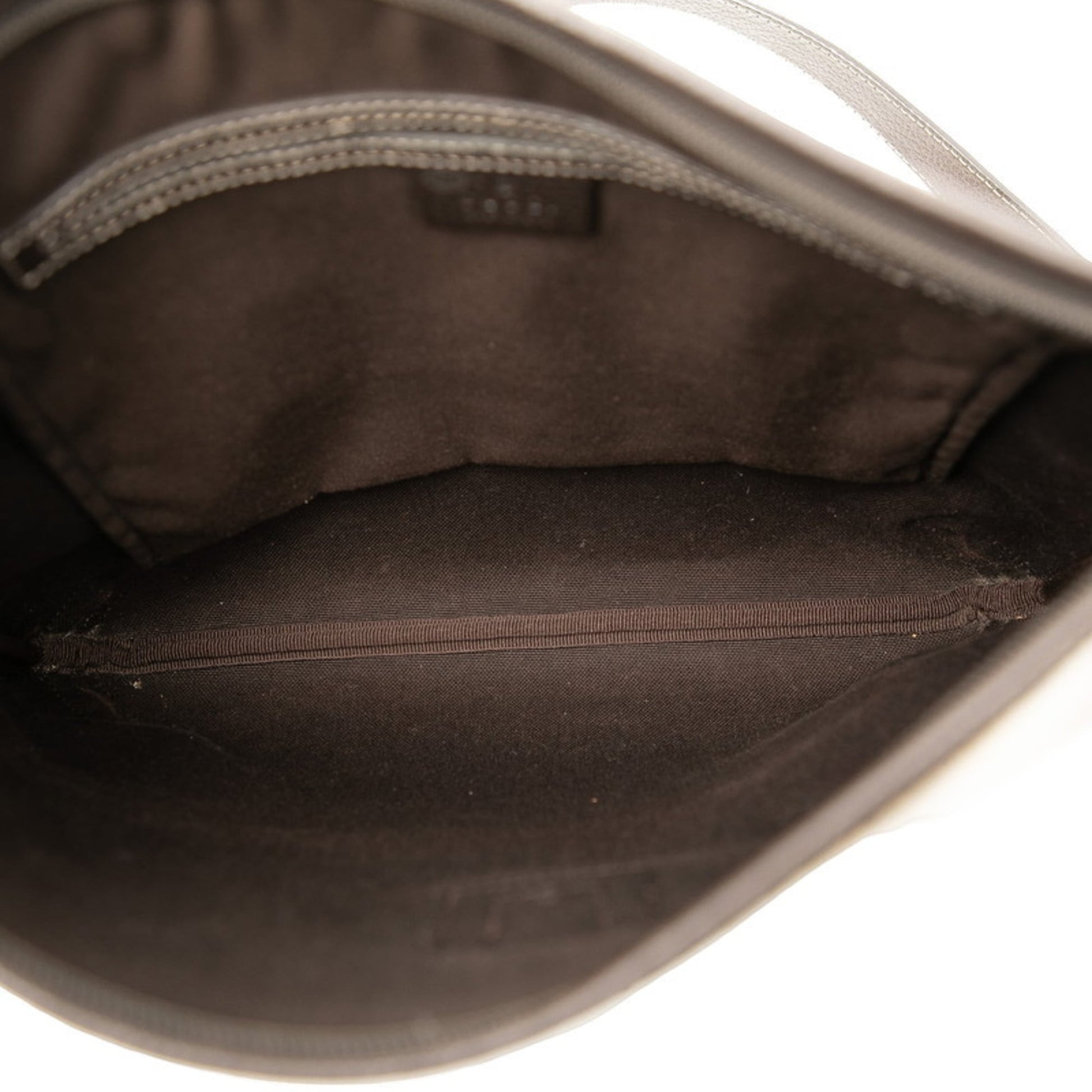 Gucci Beige Brown Pvc Leather Shoulder Bag