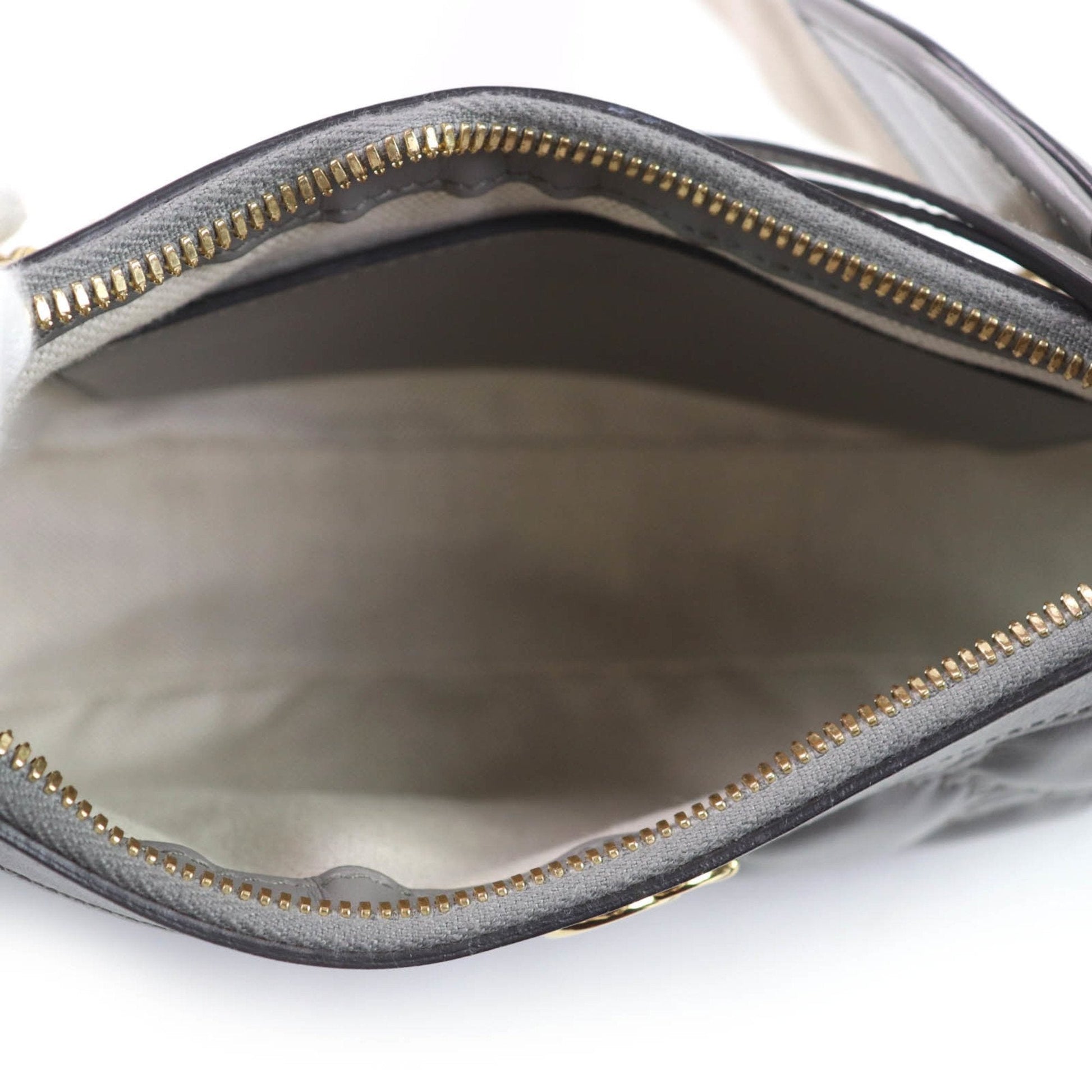 Gucci Gray Leather Handbag Shoulder Bag