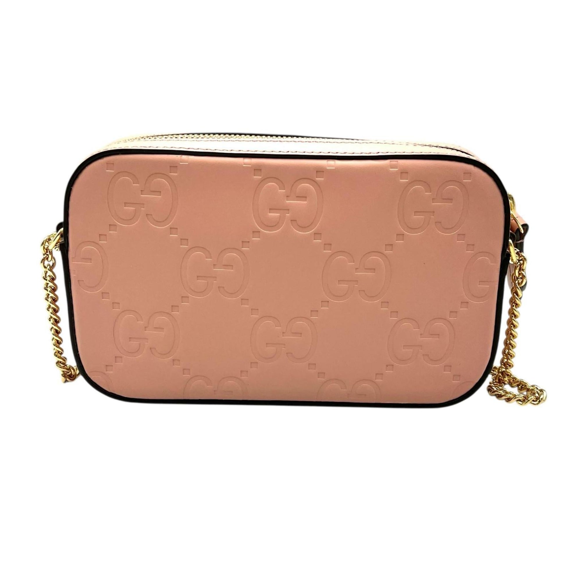Gucci Pink Leather Shoulder Bag