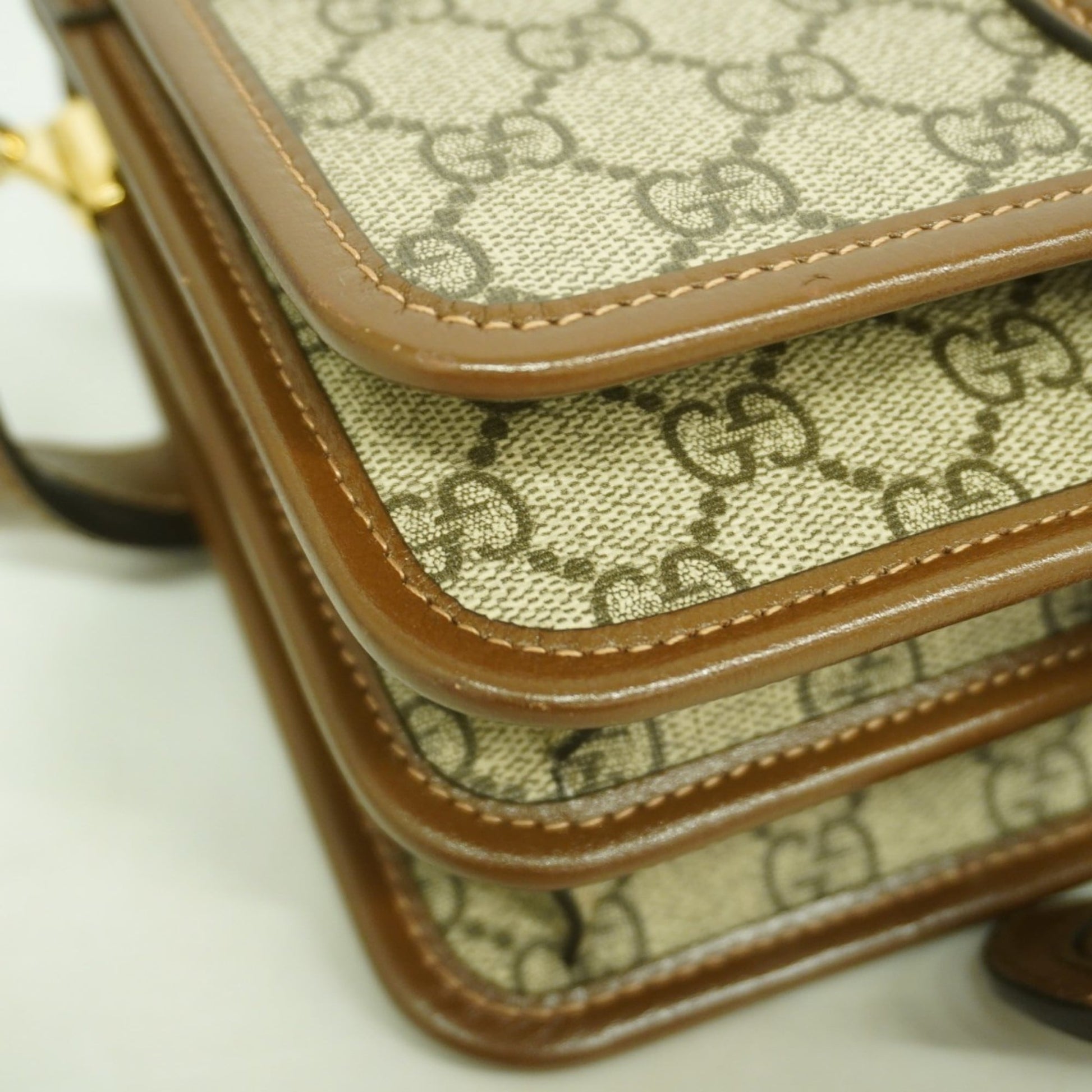 Gucci Brown Pvc Shoulder Bag