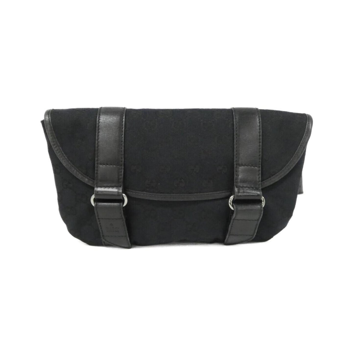 Gucci Black Gg Canvas Fanny Pack