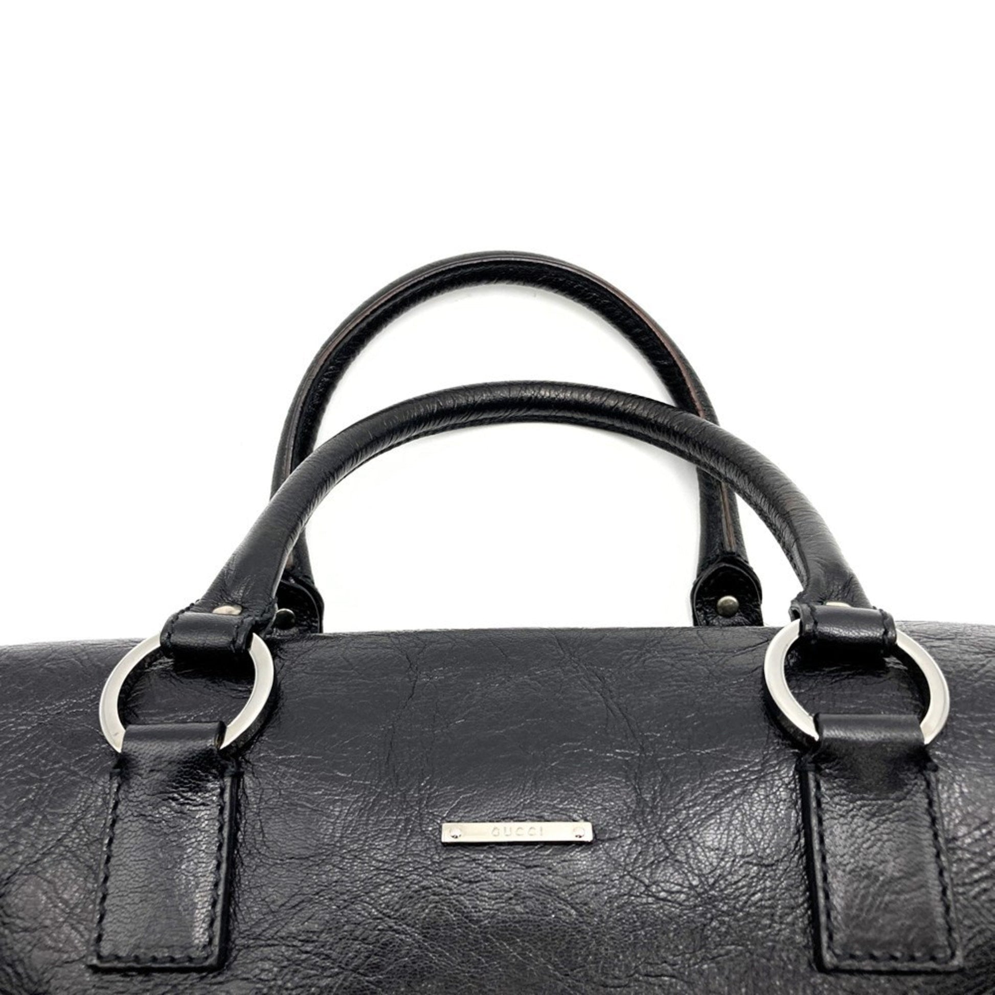 Gucci Black Leather Handbag