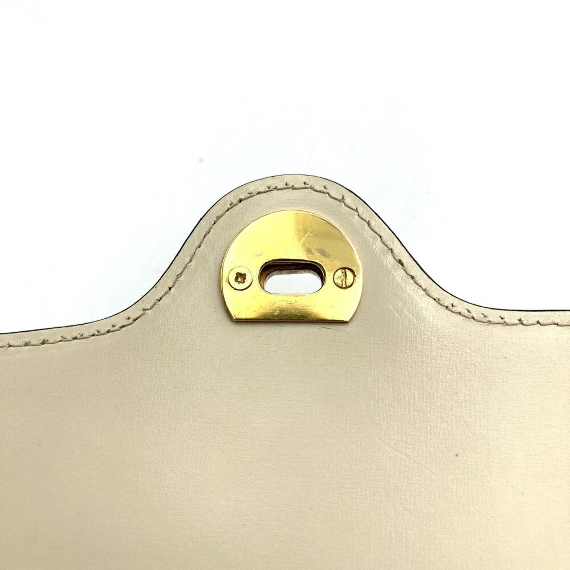 Gucci White Leather Shoulder Bag