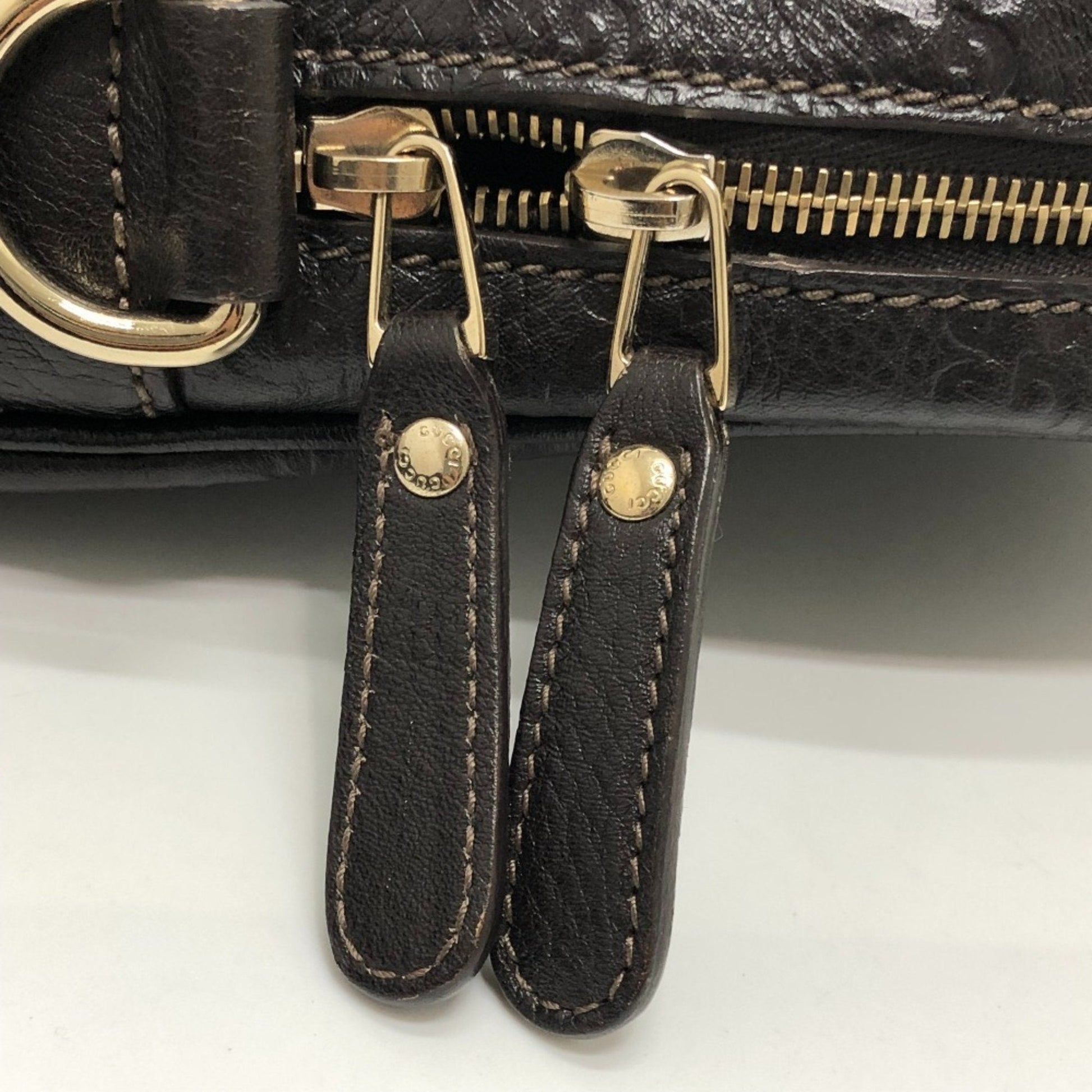 Gucci Brown Leather Briefcase Handbag