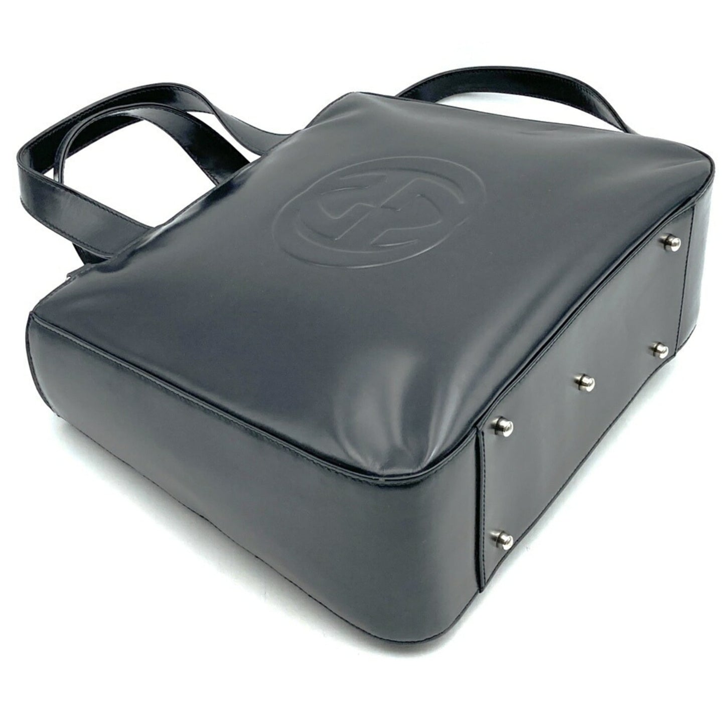 Gucci Black Leather Handbag Shoulder Bag