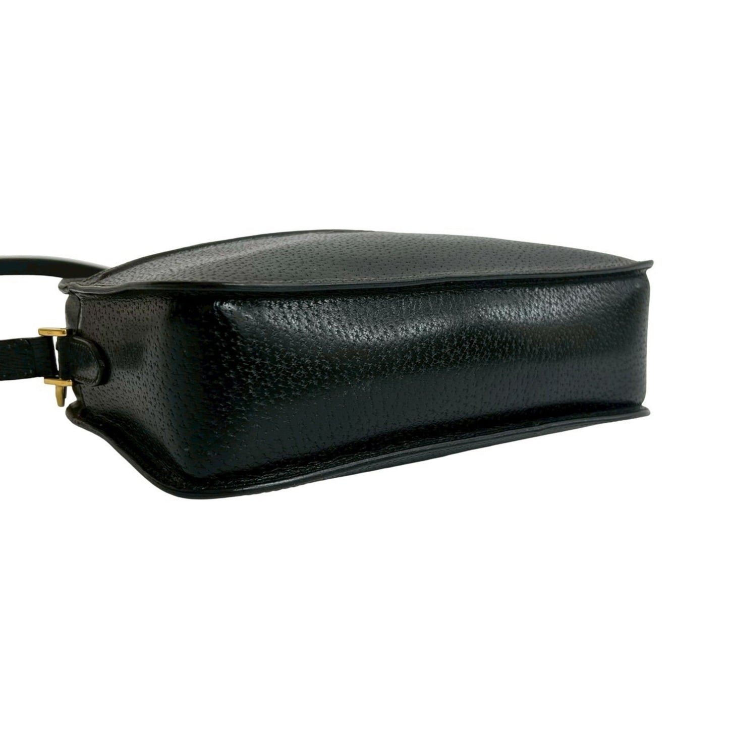 Gucci Black Leather Pochette Shoulder Bag