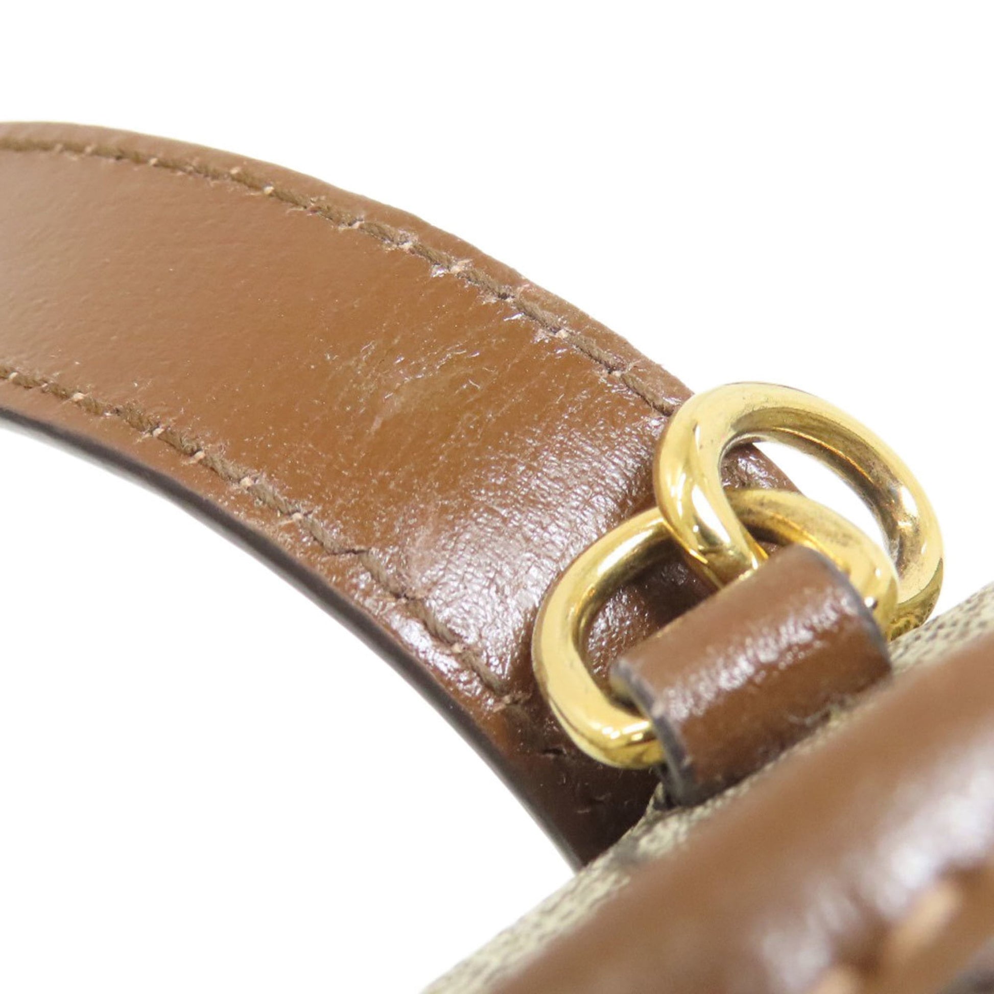 Gucci Brown Pvc Leather Handbag