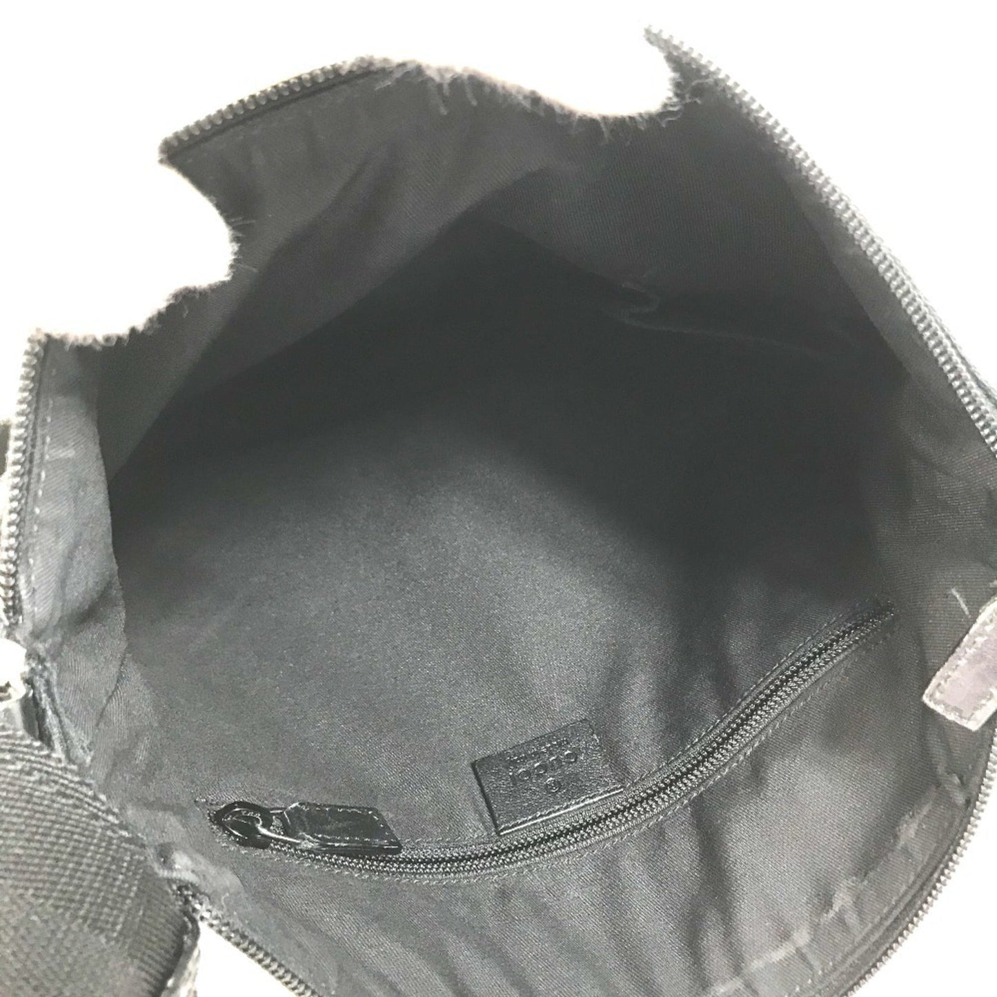 Gucci Black Gg Canvas Shoulder Bag