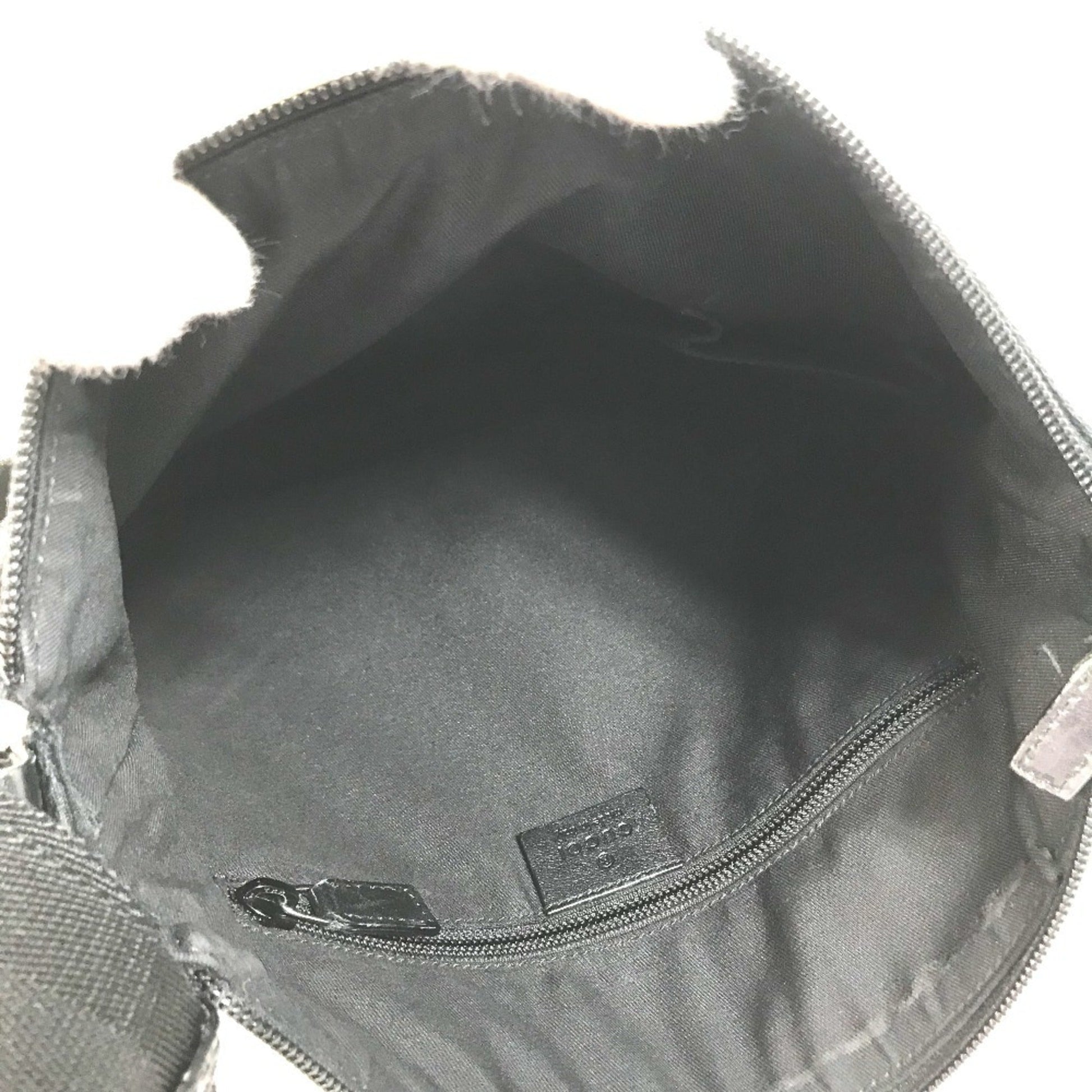 Gucci Black Gg Canvas Shoulder Bag