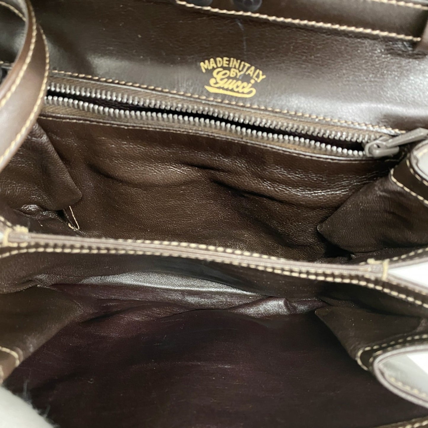 Gucci Brown Leather Shoulder Bag