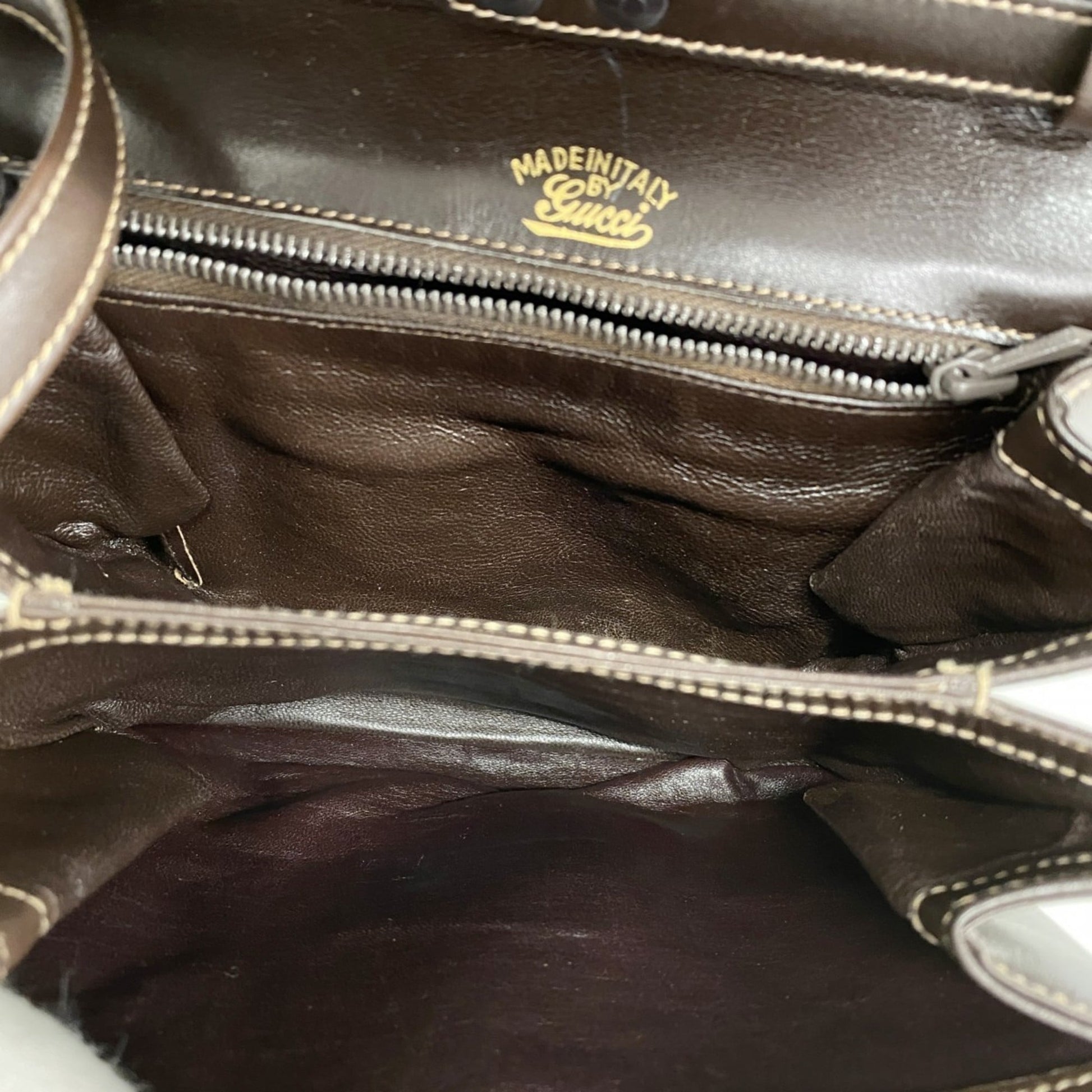 Gucci Brown Leather Shoulder Bag