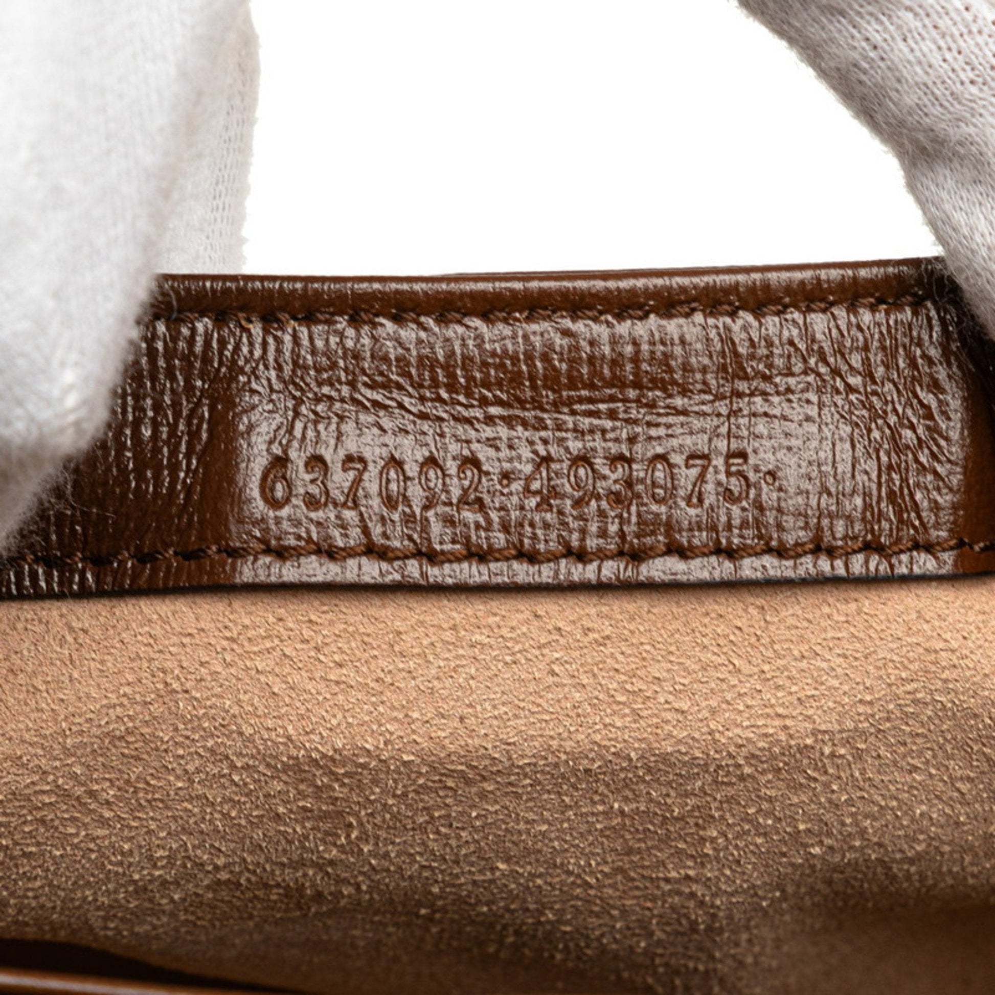 Gucci Beige Brown Pvc Leather Handbag Shoulder Bag