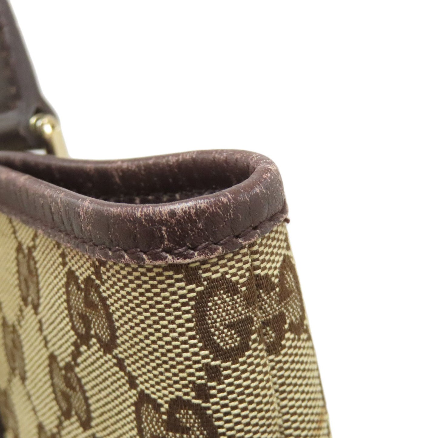 Gucci Brown Canvas Tote Bag
