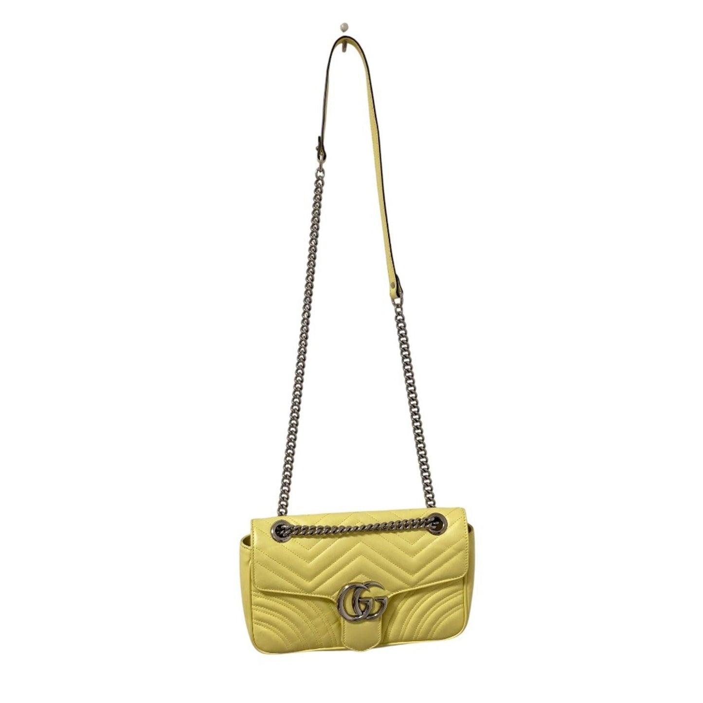 Gucci Yellow Quilting Leather Shoulder Bag