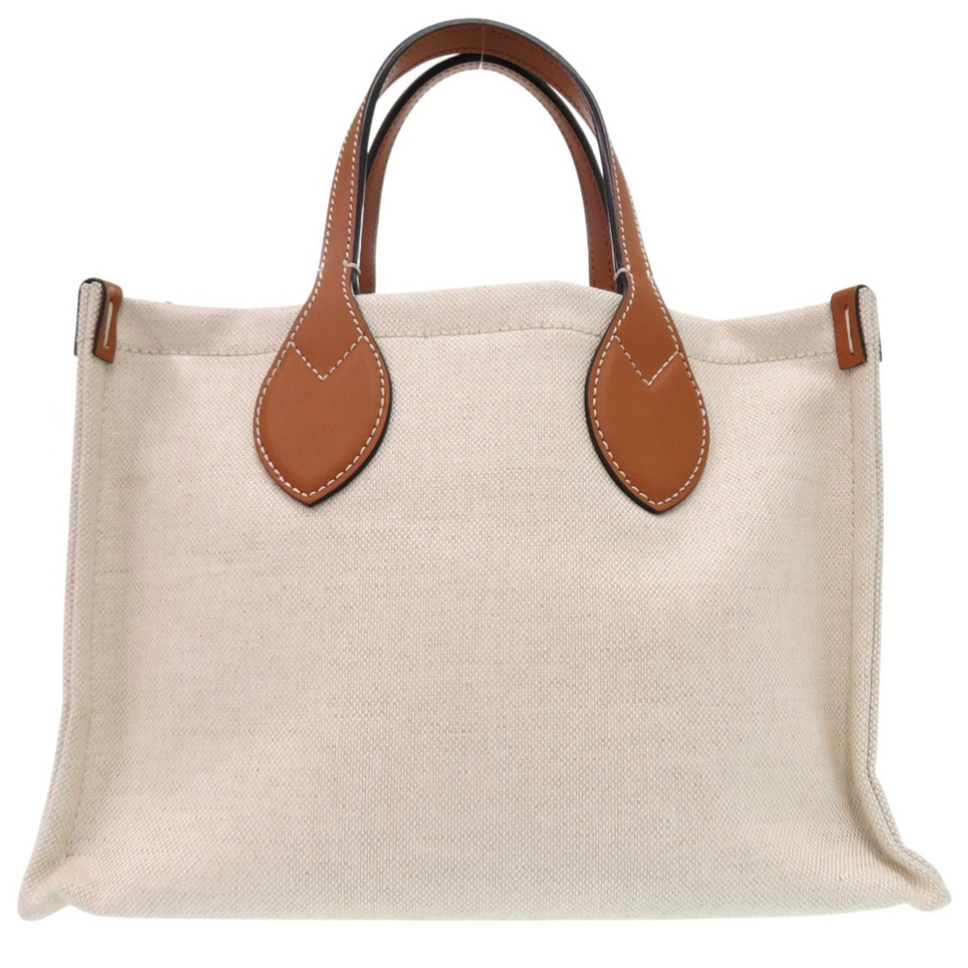 Gucci Beige Canvas Leather Handbag