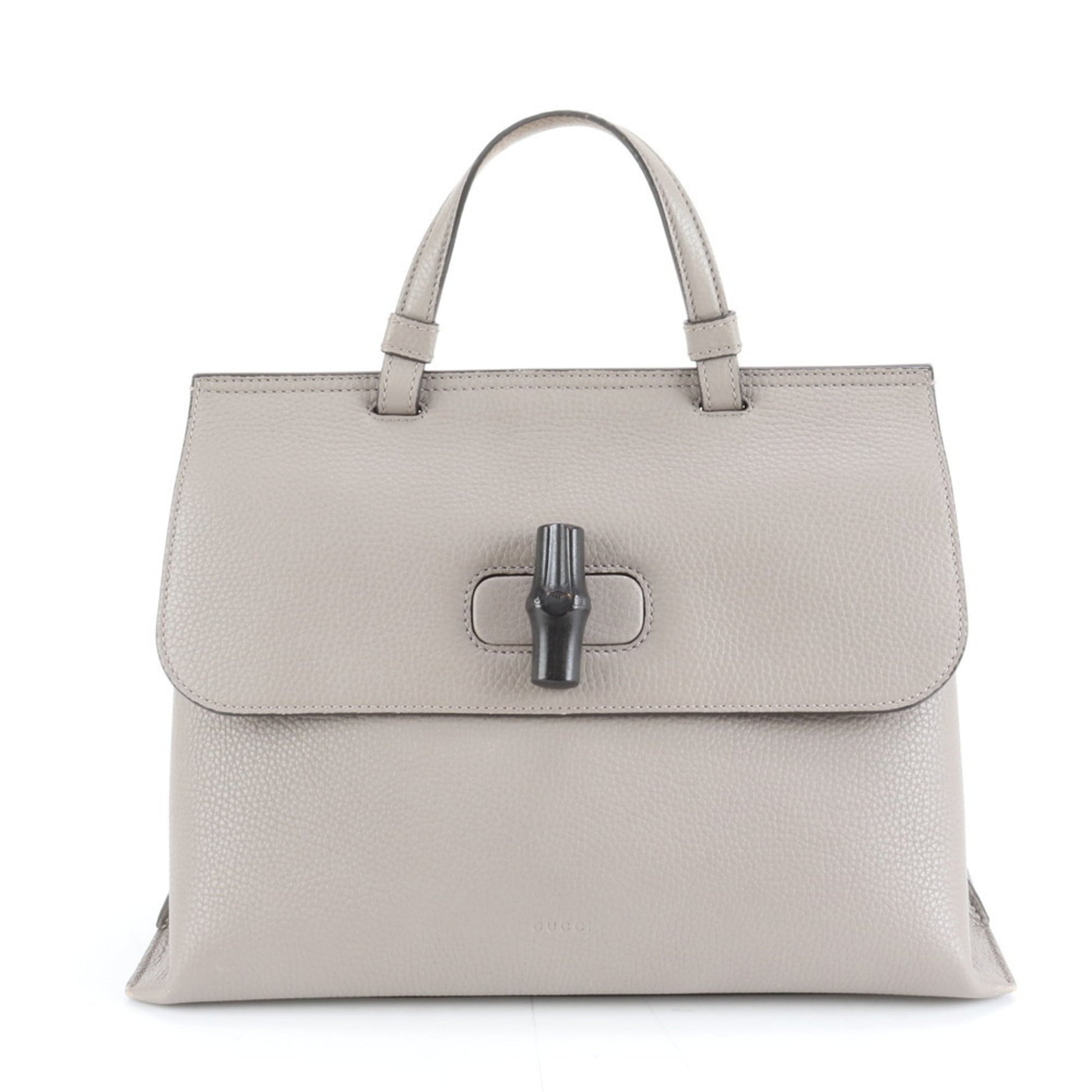 Gucci Gray Leather Handbag