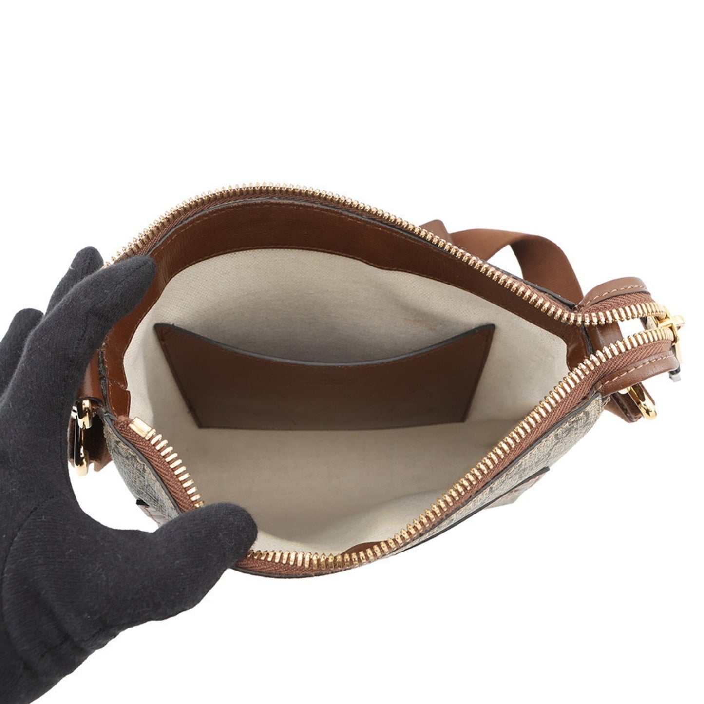 Gucci Beige Brown Gg Supreme Leather Messenger Bag Shoulder Bag
