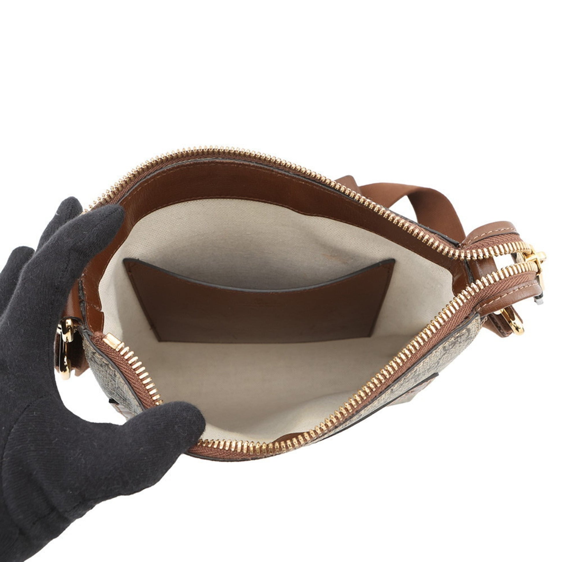 Gucci Beige Brown Gg Supreme Leather Messenger Bag Shoulder Bag