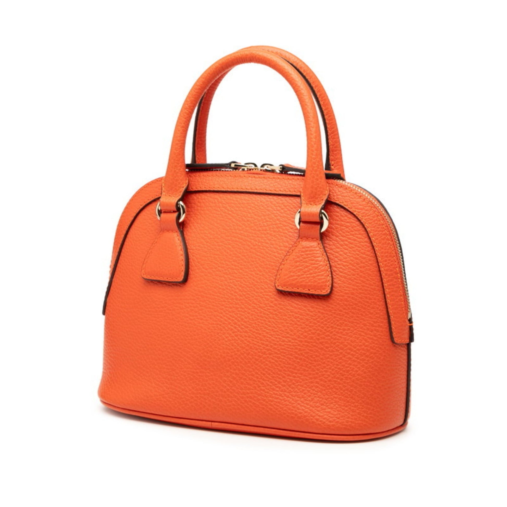 Gucci Orange Leather Handbag Shoulder Bag