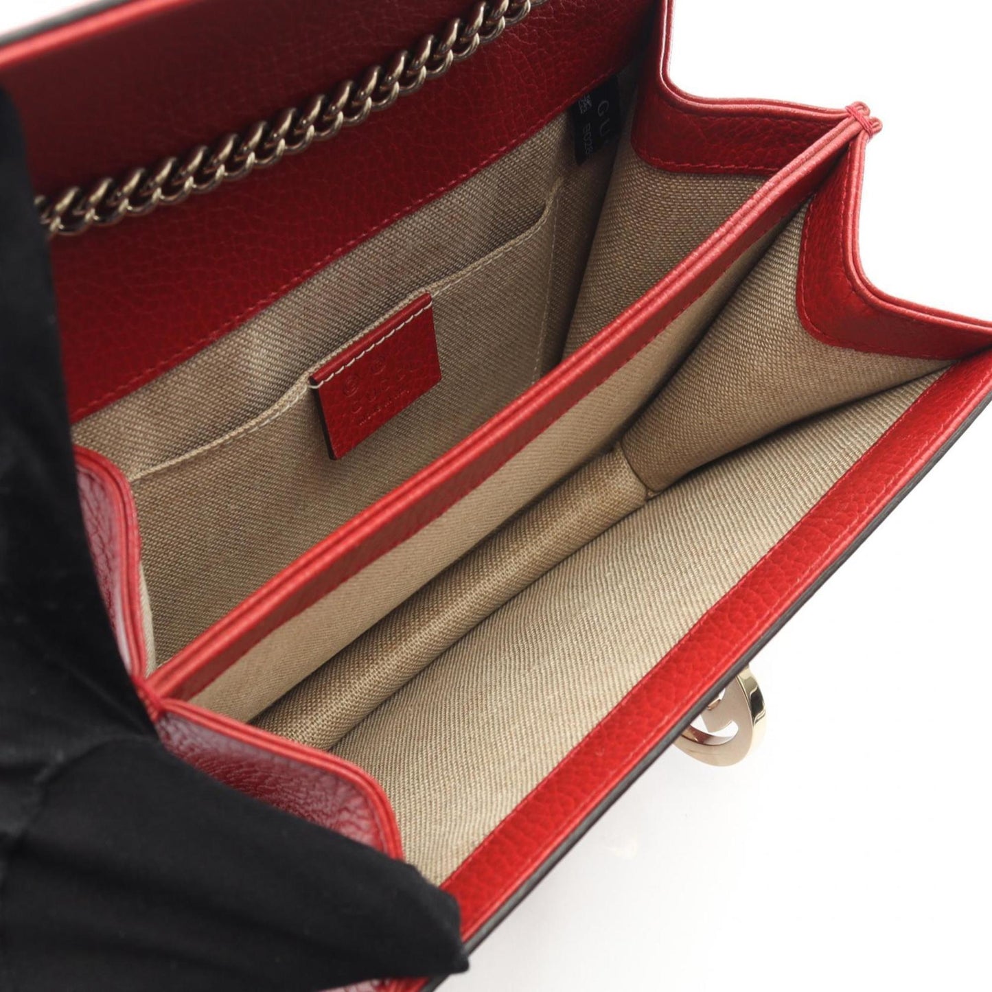 Gucci Red Color Leather Shoulder Bag