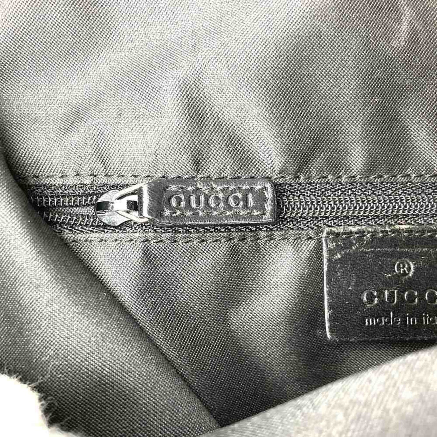 Gucci Black Nylon Leather Shoulder Bag