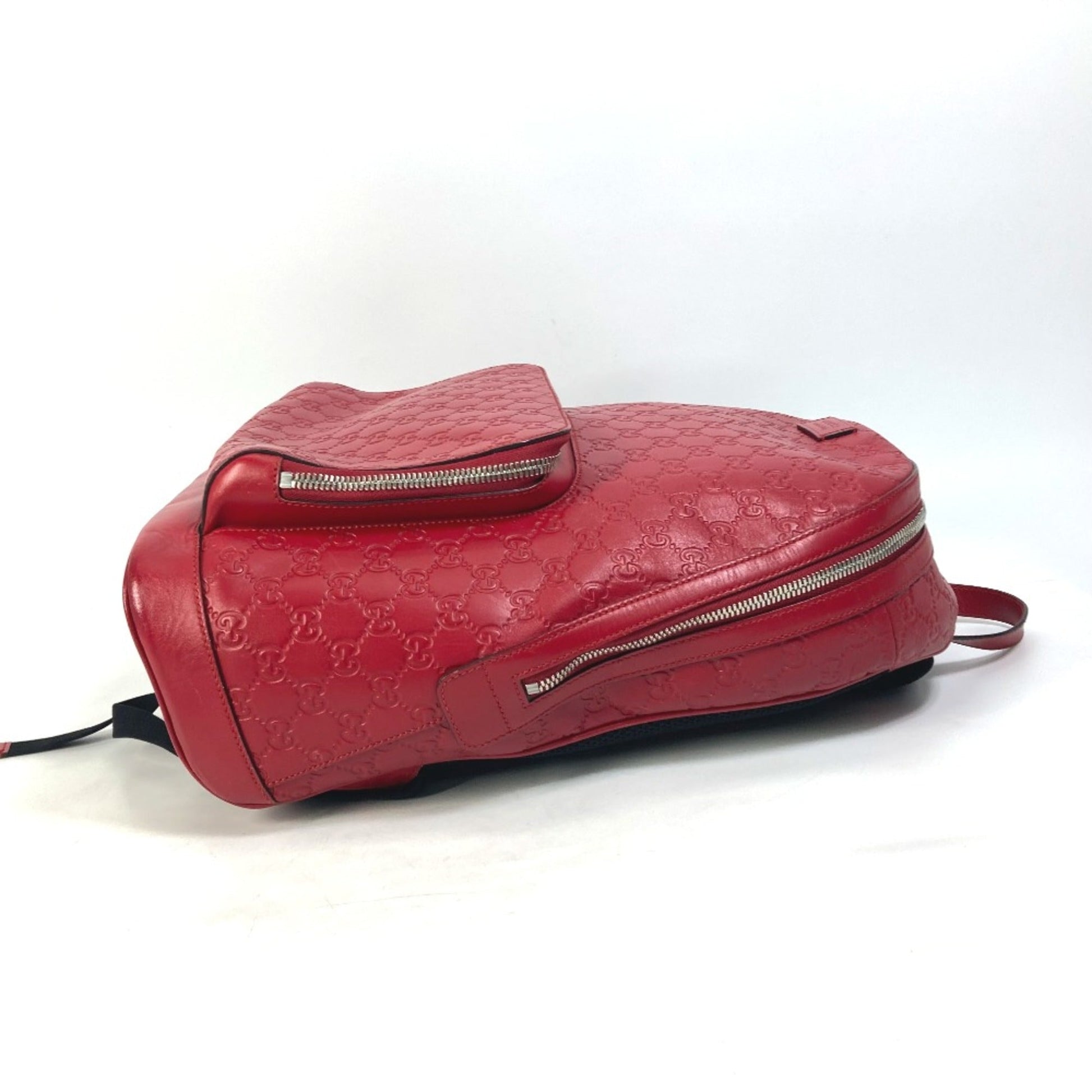 Gucci Red Leather Backpack
