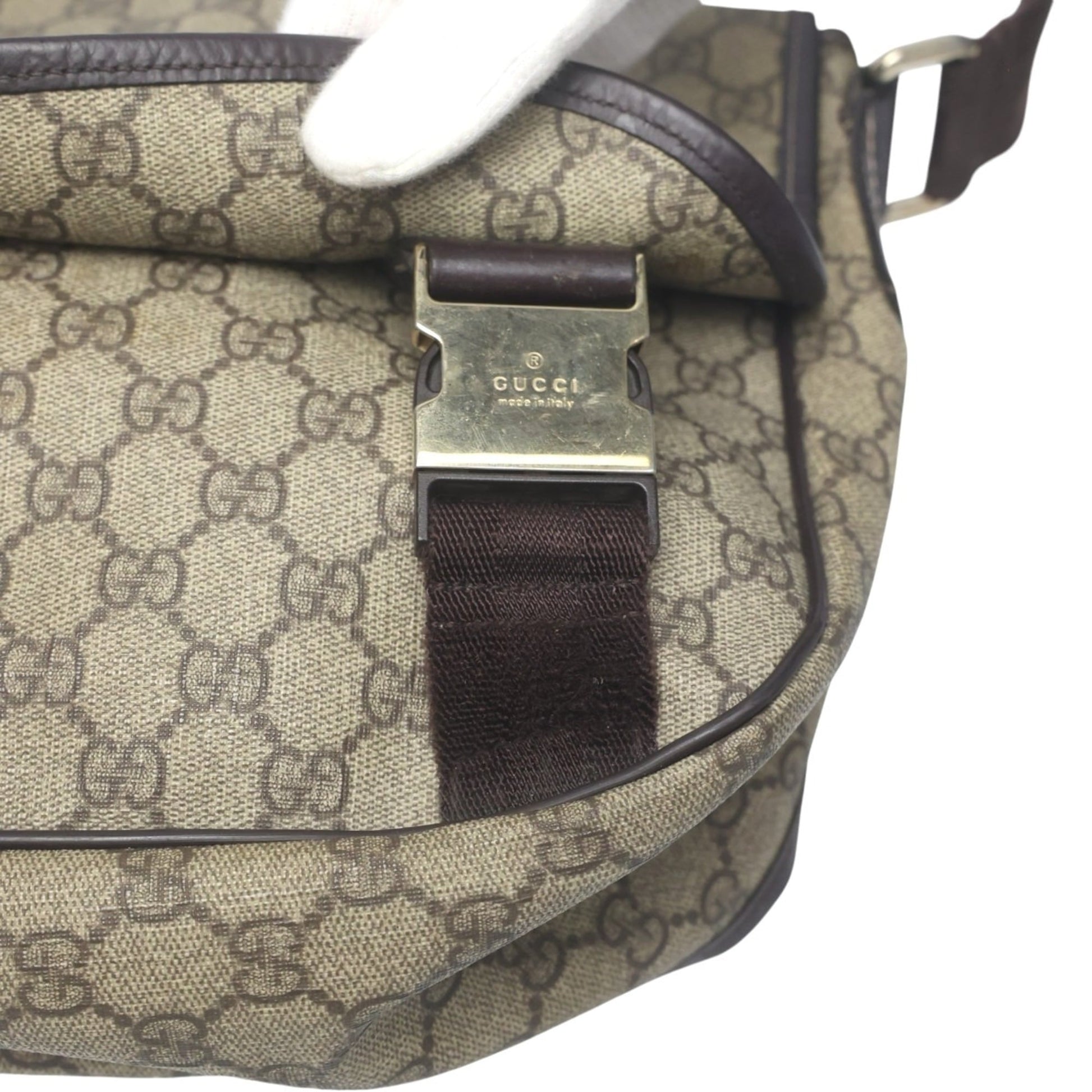 Gucci Brown Gg Plus Shoulder Bag