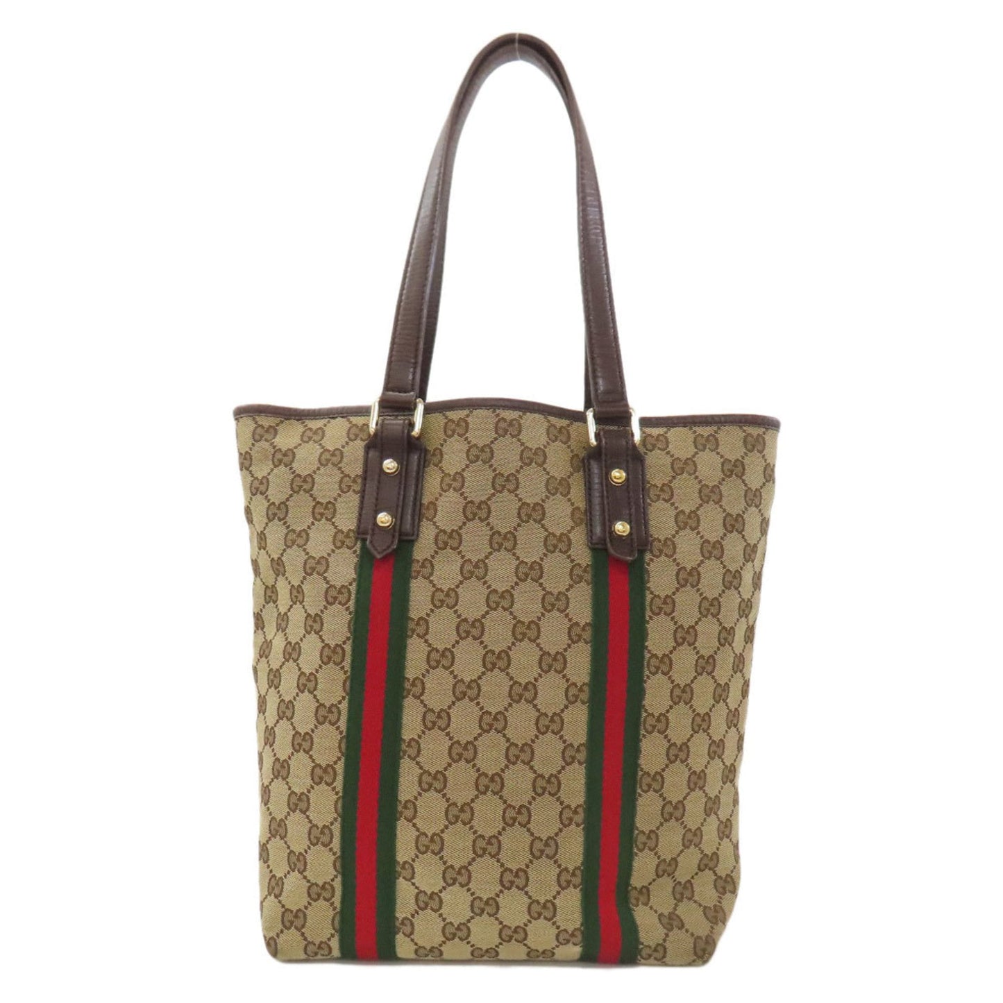 Gucci Brown Canvas Tote Bag