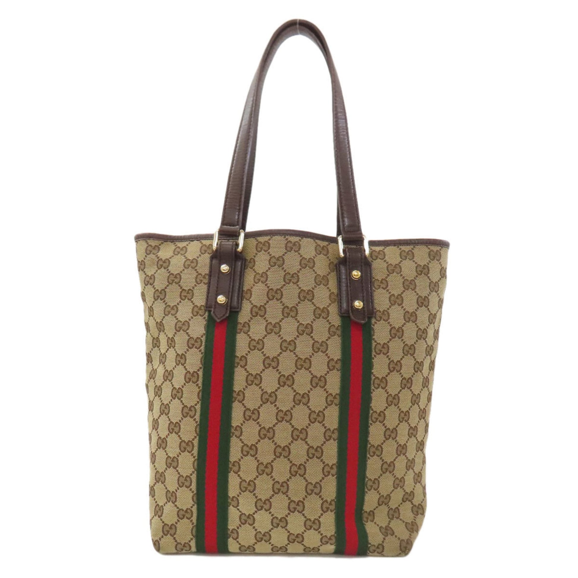 Gucci Brown Canvas Tote Bag