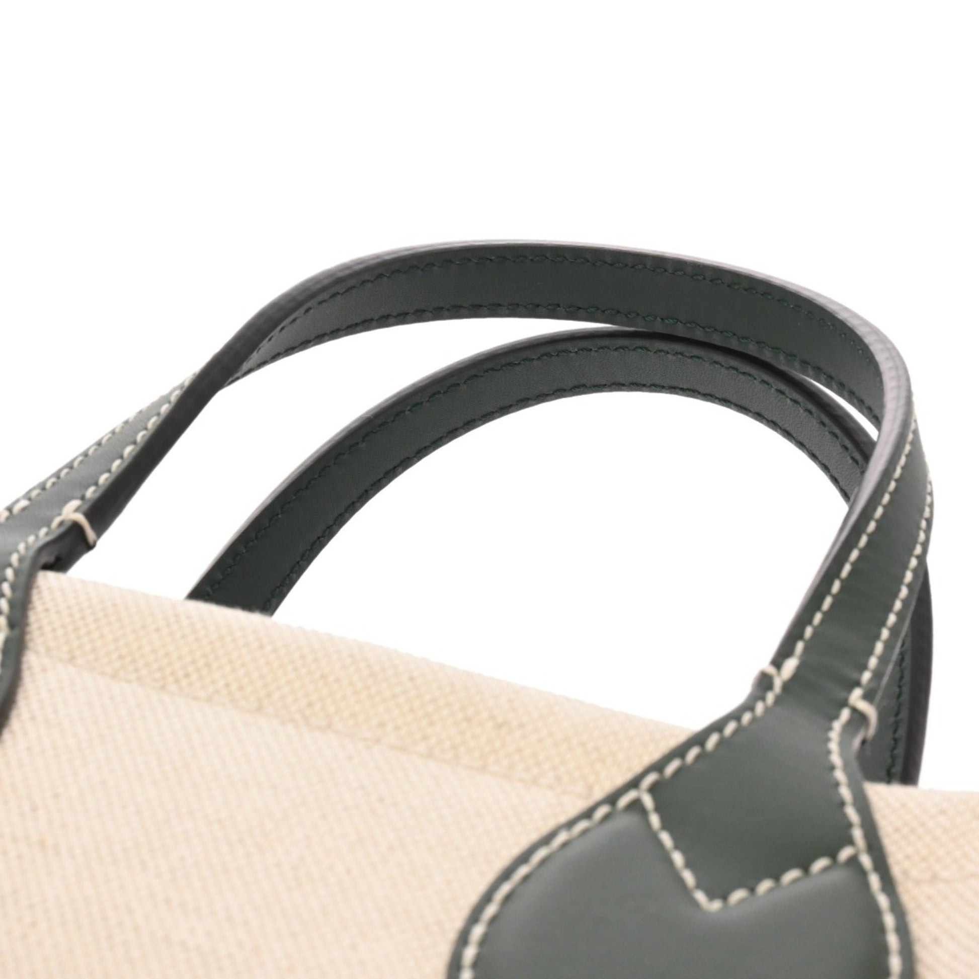 Gucci Beige Canvas Leather Handbag