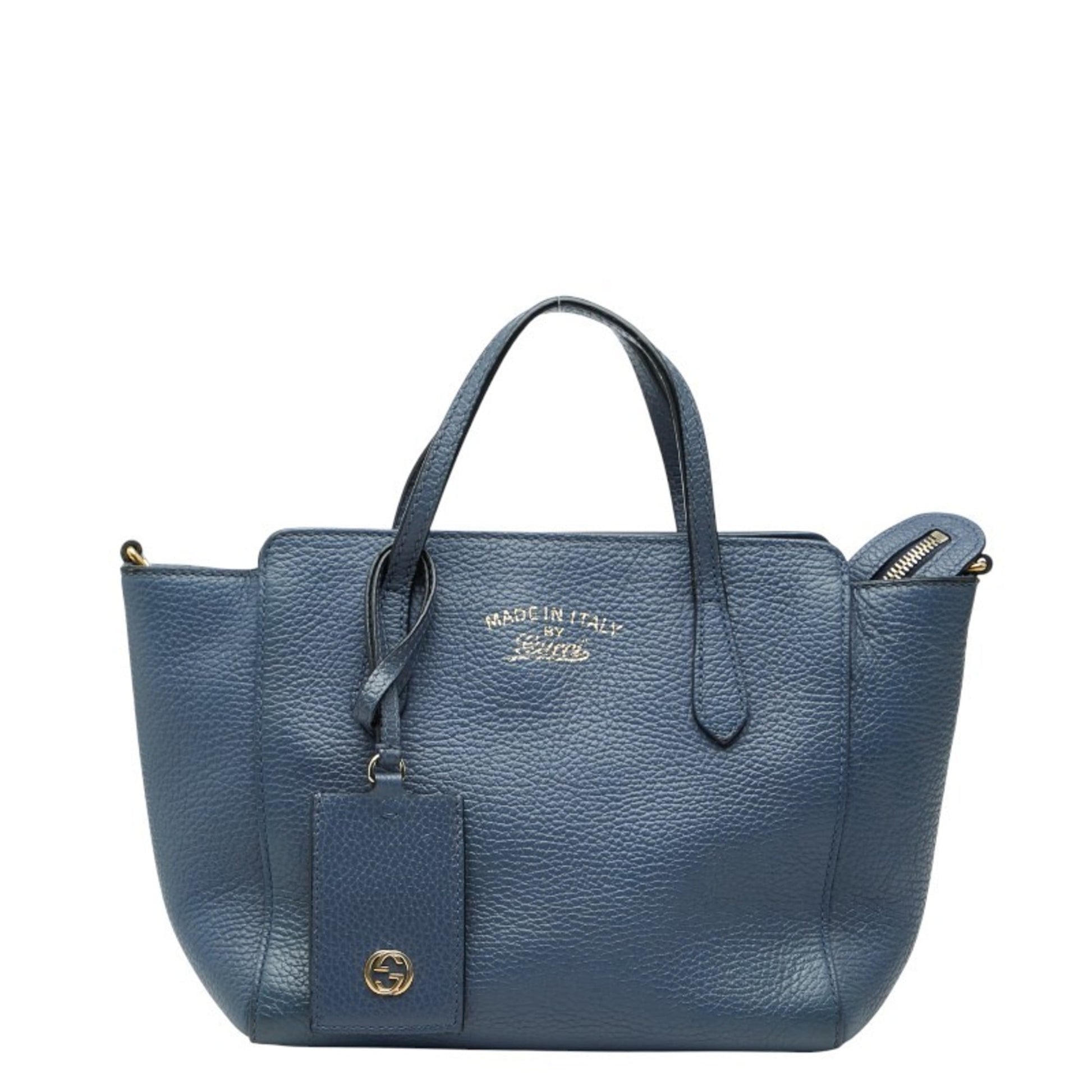 Gucci Blue Leather Handbag