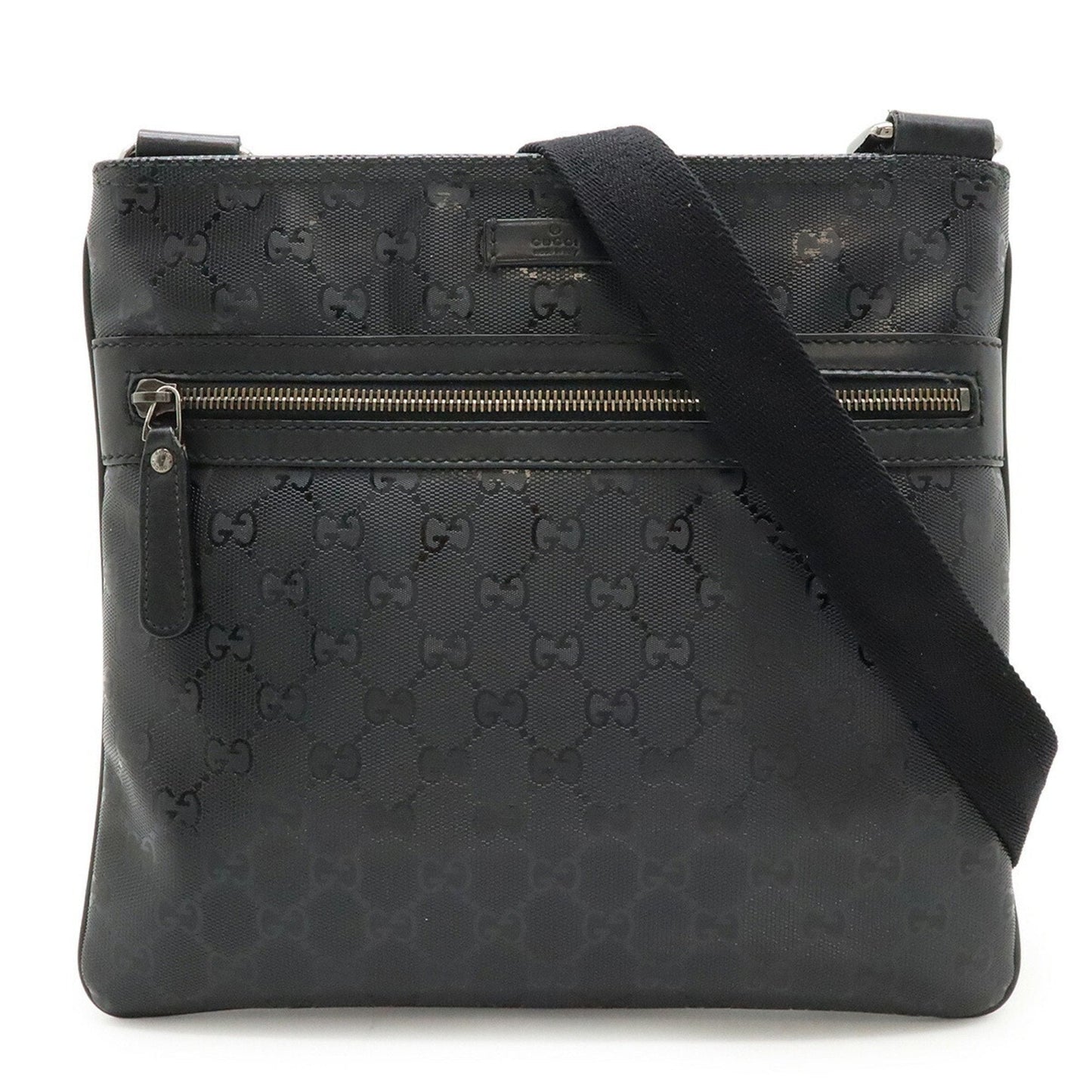 Gucci Black Pvc Leather Shoulder Bag