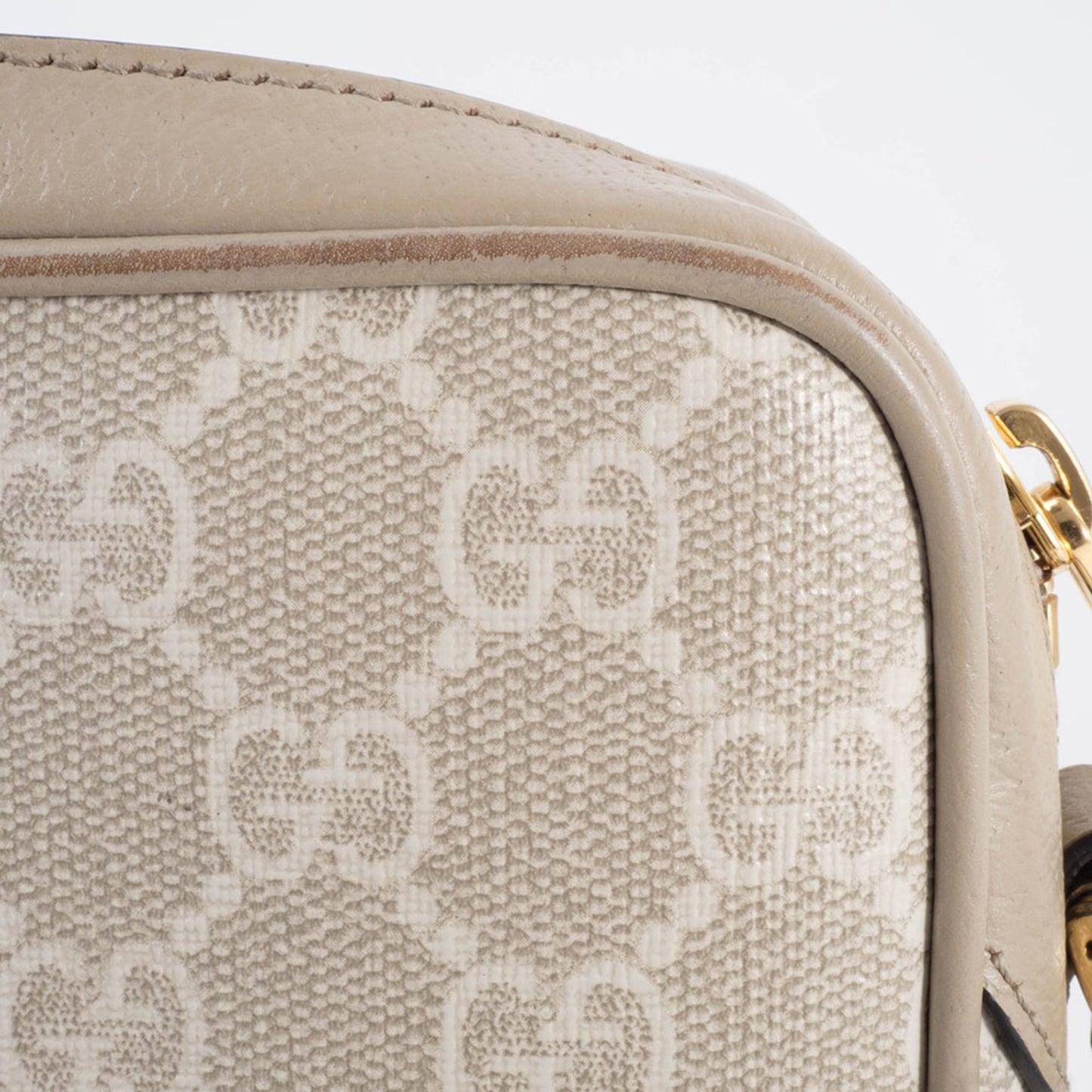 Gucci Beige Gg Supreme Leather Shoulder Bag