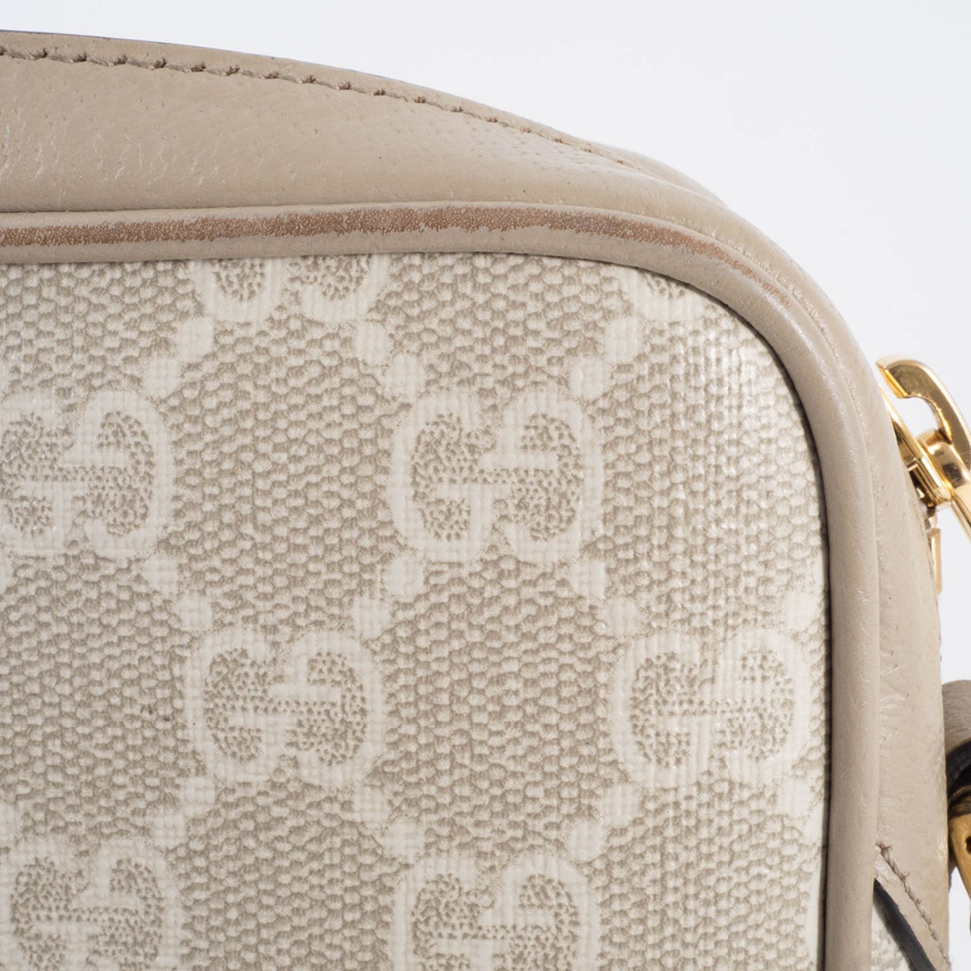 Gucci Beige Gg Supreme Leather Shoulder Bag
