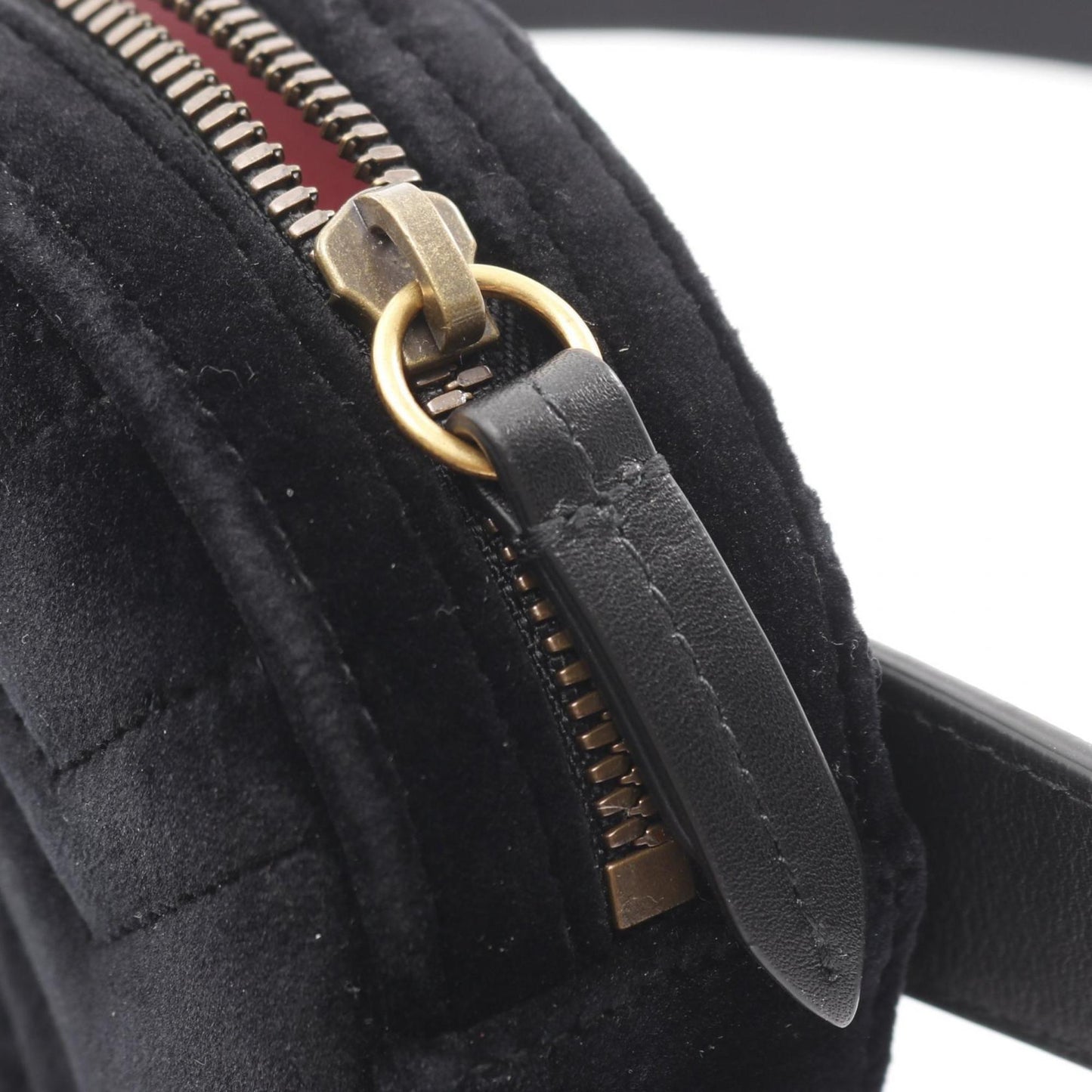 Gucci Black Fabric Leather Fanny Pack