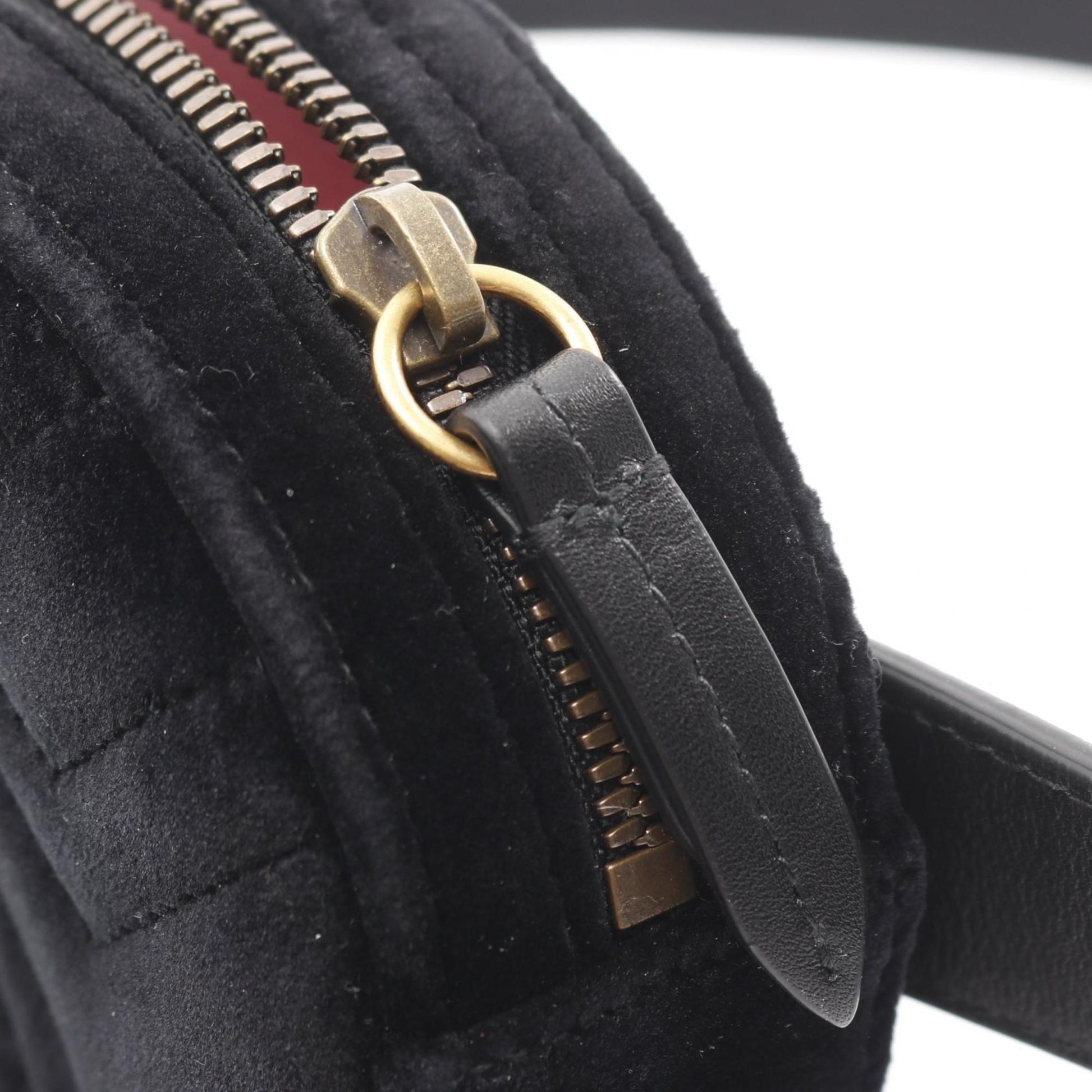 Gucci Black Fabric Leather Fanny Pack