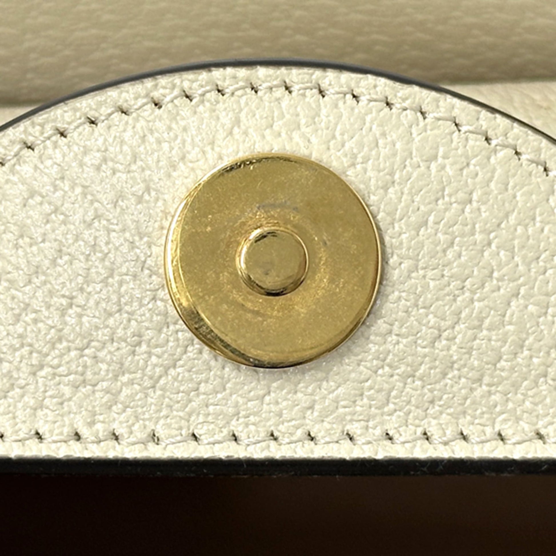 Gucci Bamboo White Leather Handbag Shoulder Bag