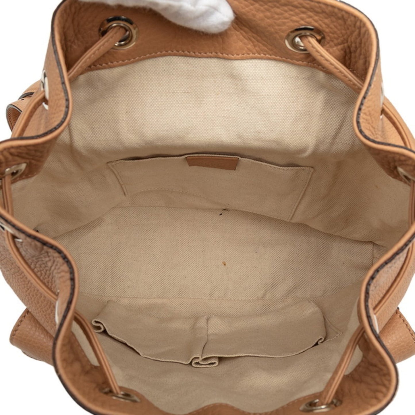 Gucci Brown Leather Backpack