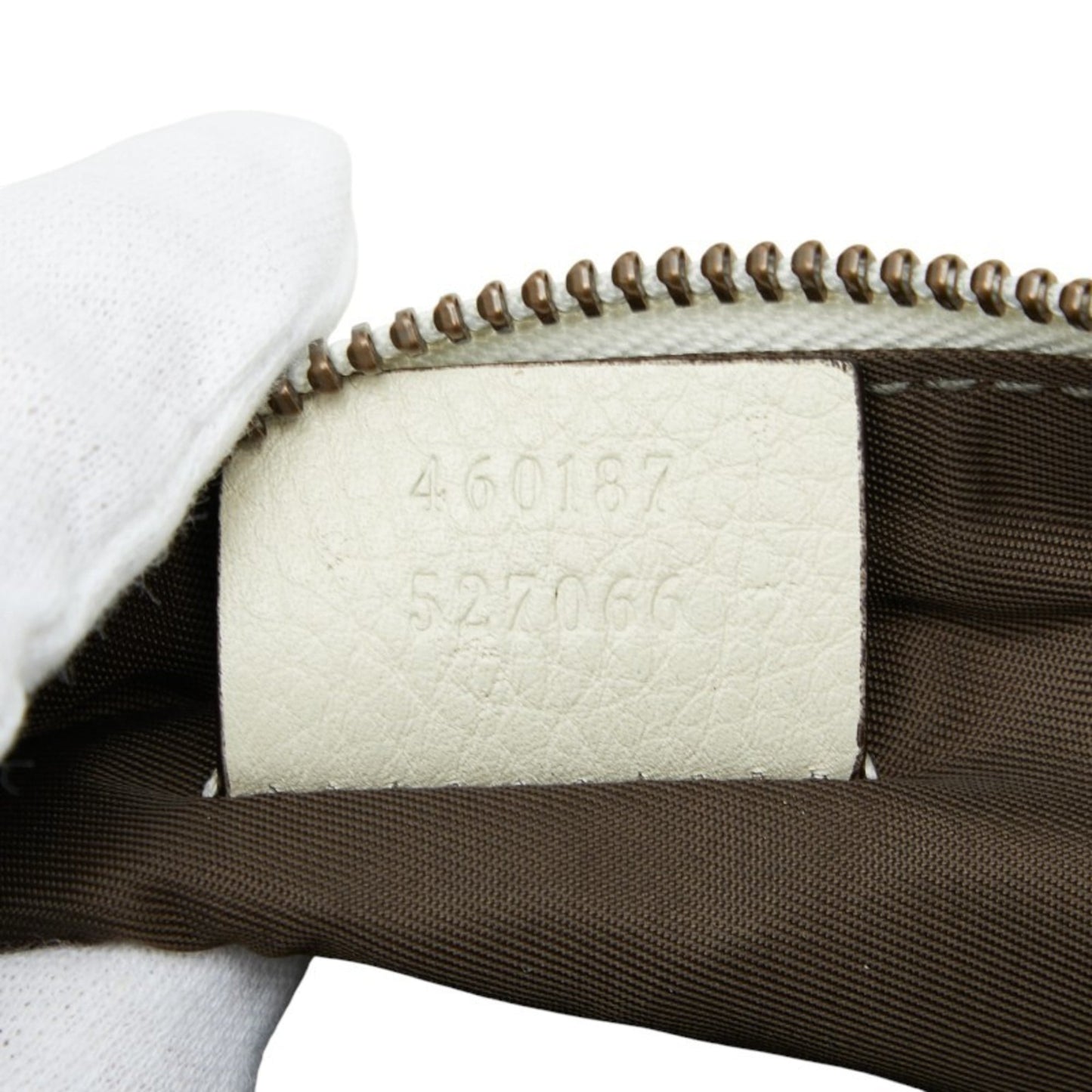 Gucci Animalier Ivory Leather Pouch
