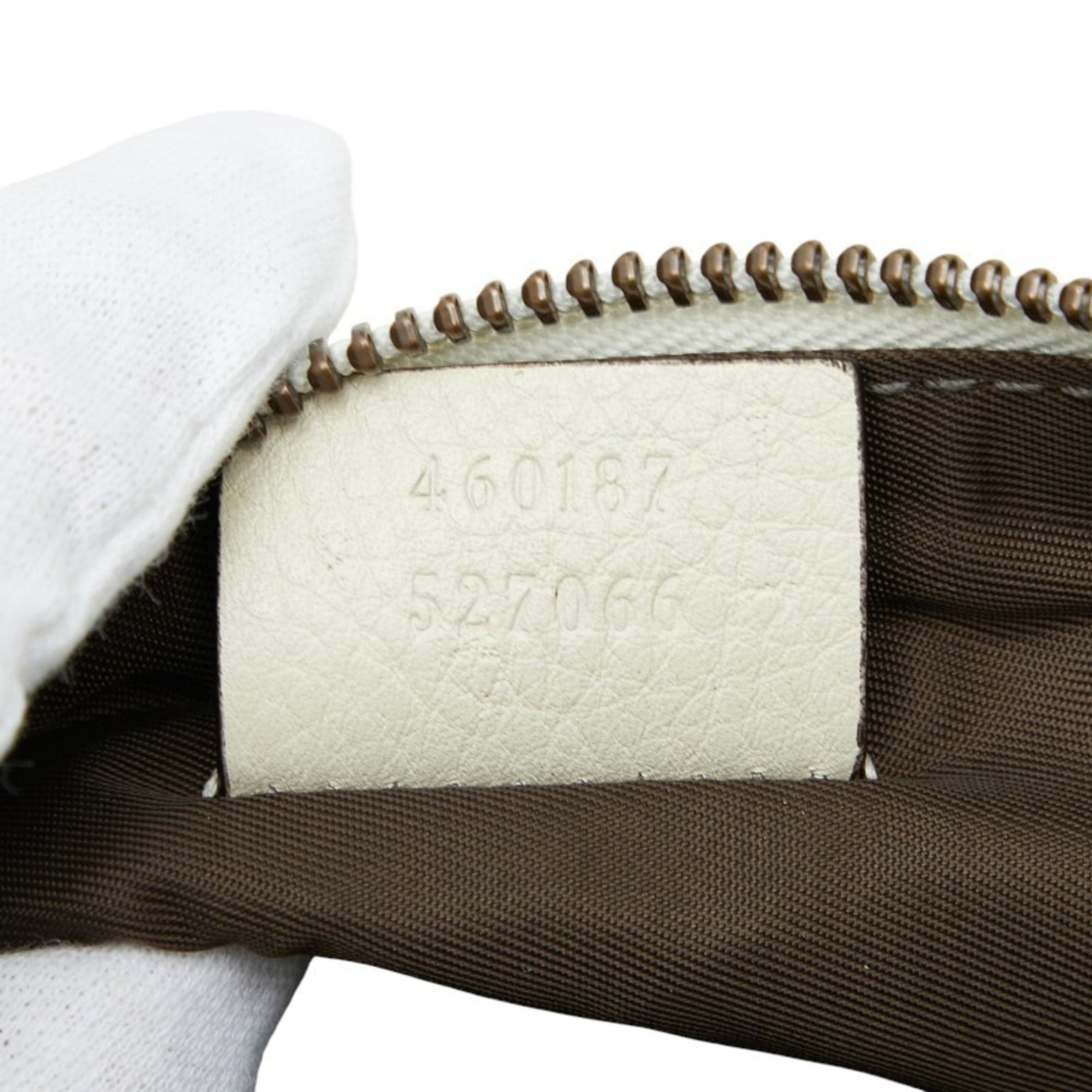 Gucci Animalier Ivory Leather Pouch
