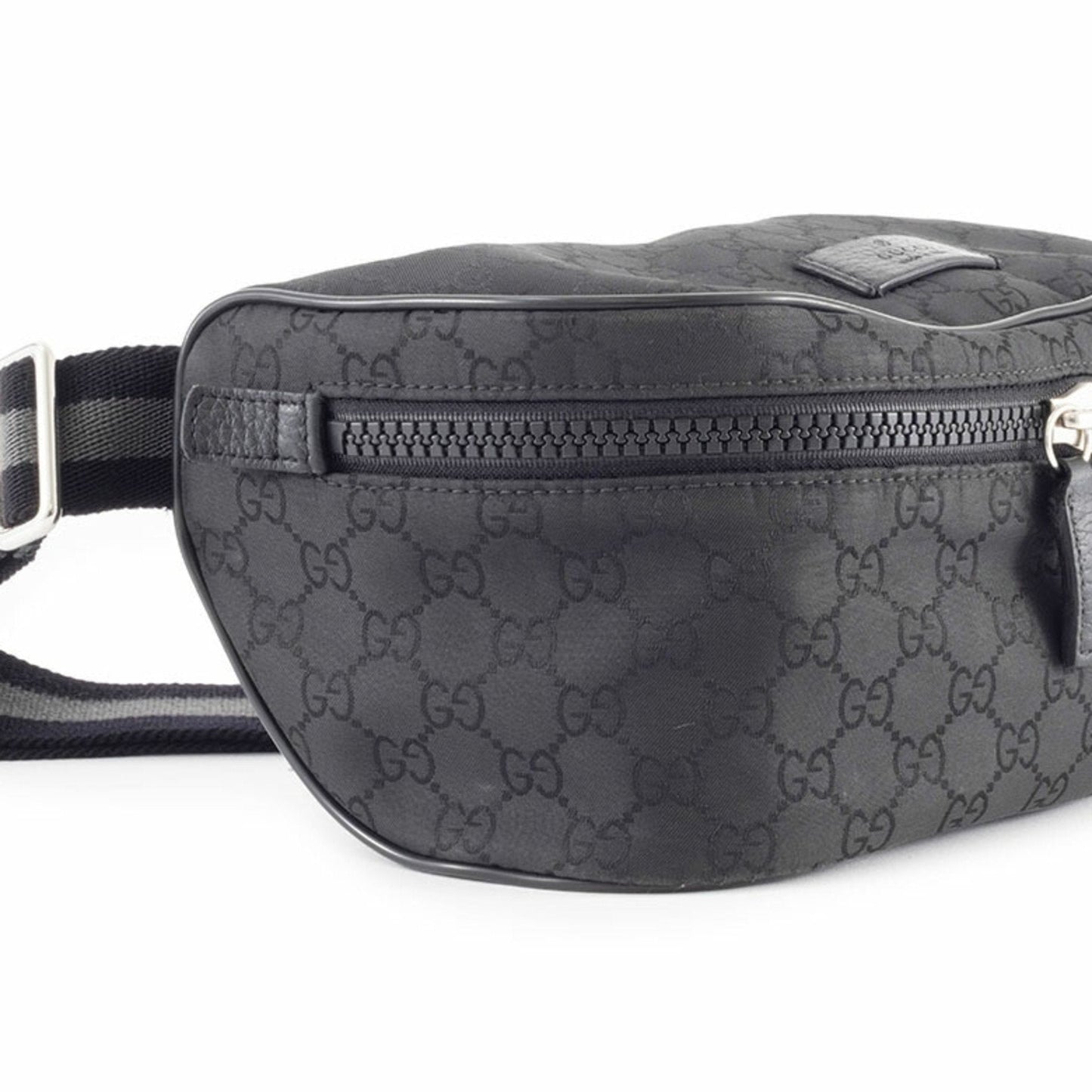 Gucci Black Nylon Pochette Shoulder Bag Sling Bag
