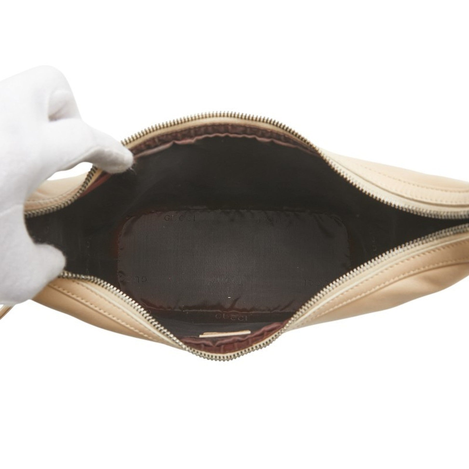 Gucci Beige Leather Shoulder Bag
