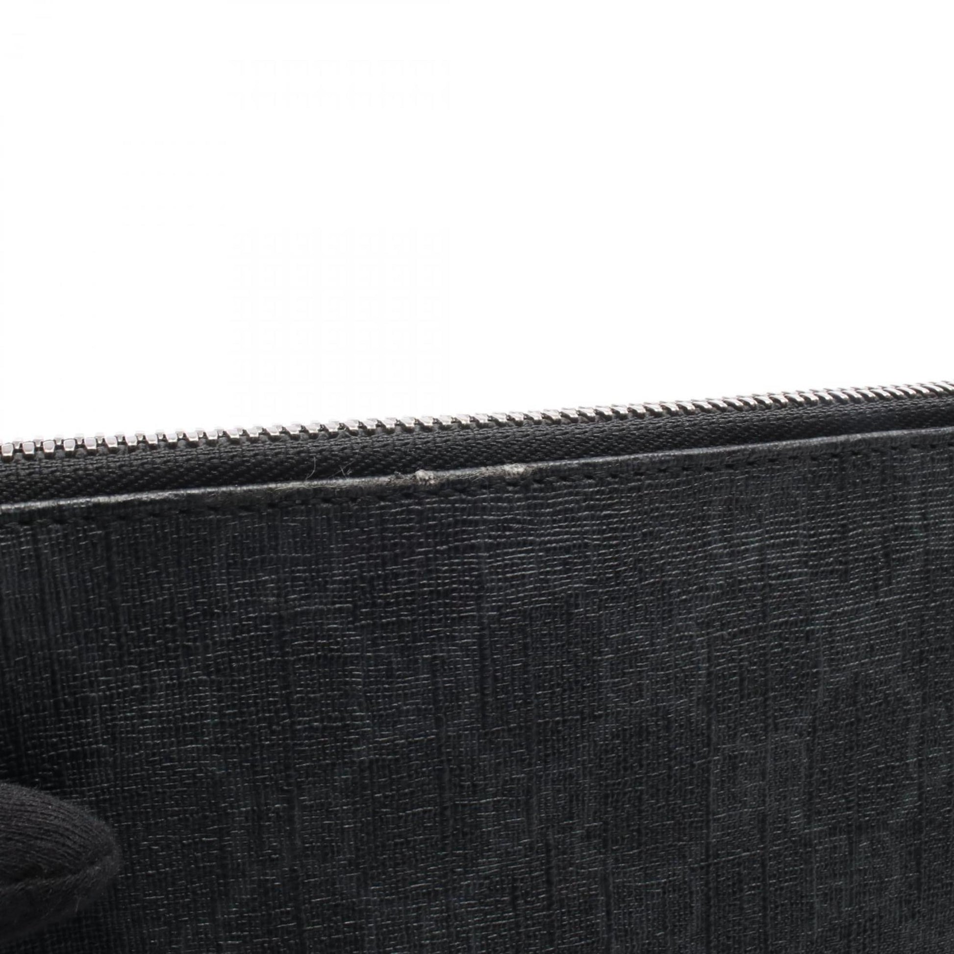 Gucci Black Gg Supreme Leather Shoulder Bag