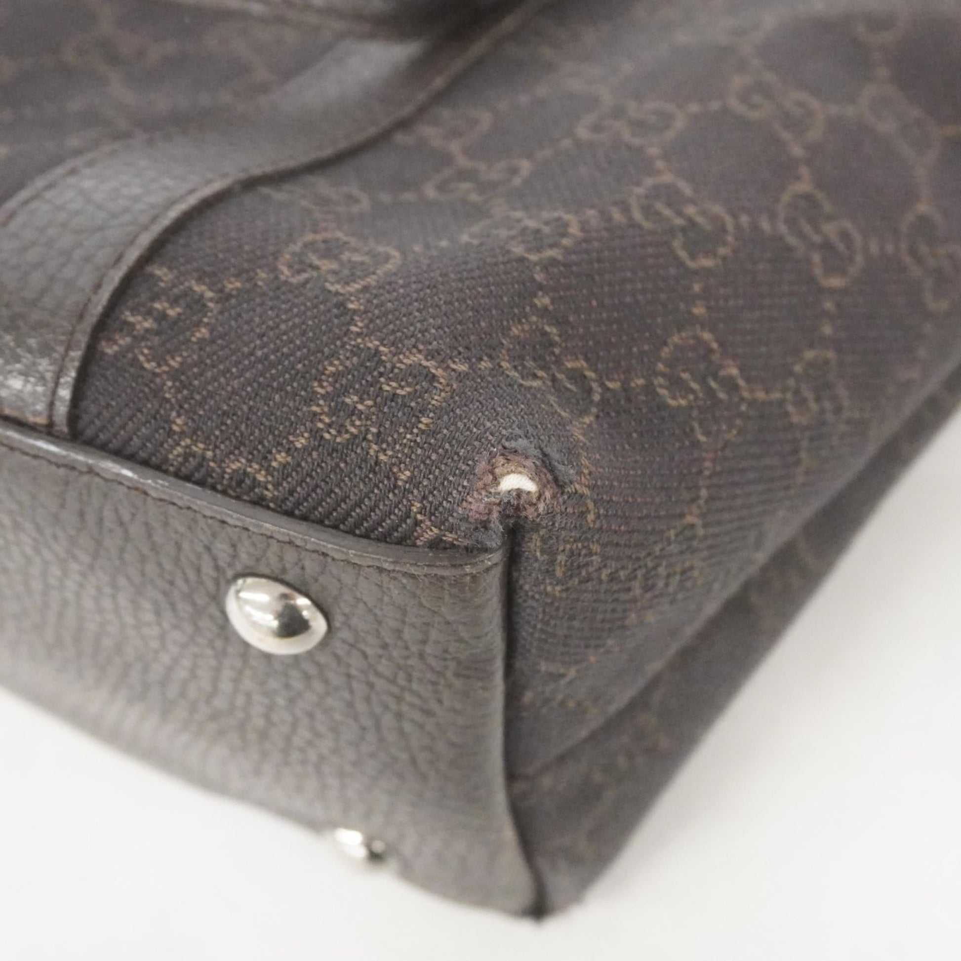 Gucci Brown Denim Tote Bag