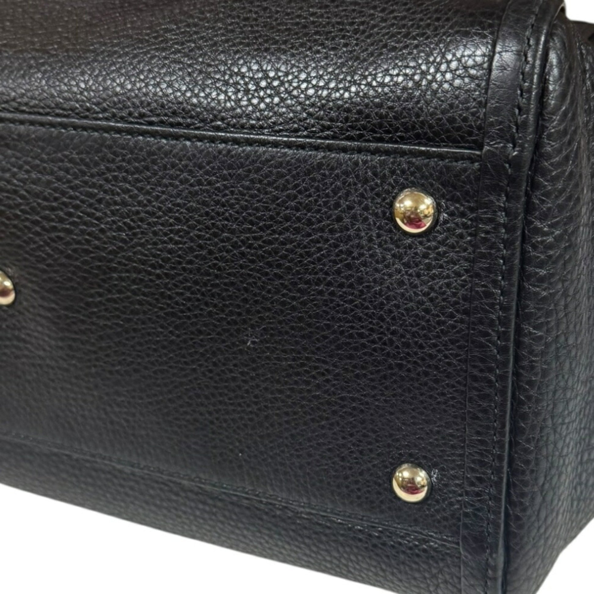 Gucci Black Leather Shoulder Bag