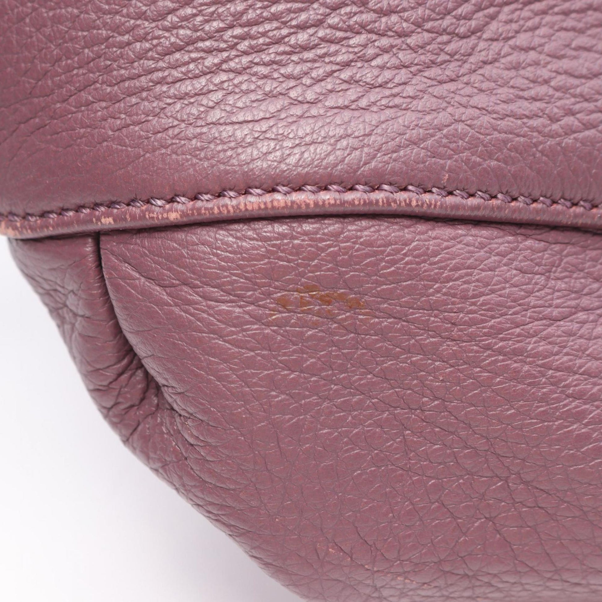 Gucci Purple Leather Shoulder Bag